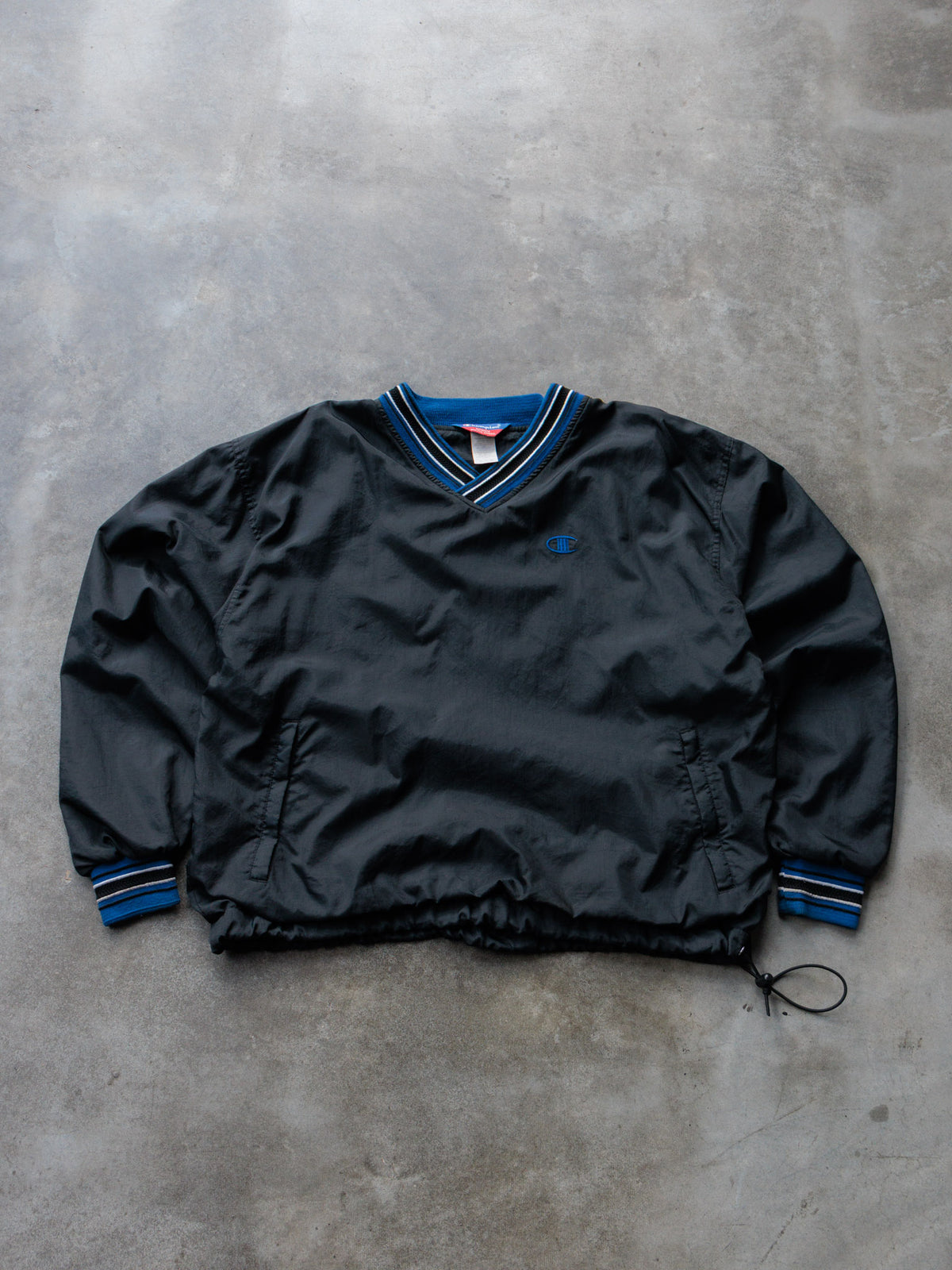 Vintage 90s Black Champion Windbreaker (L)