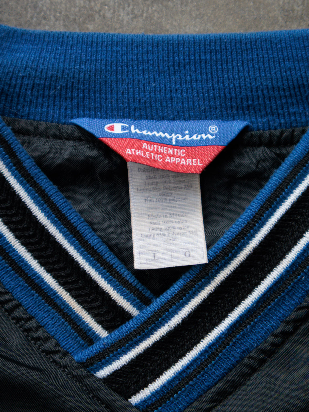 Vintage 90s Black Champion Windbreaker (L)