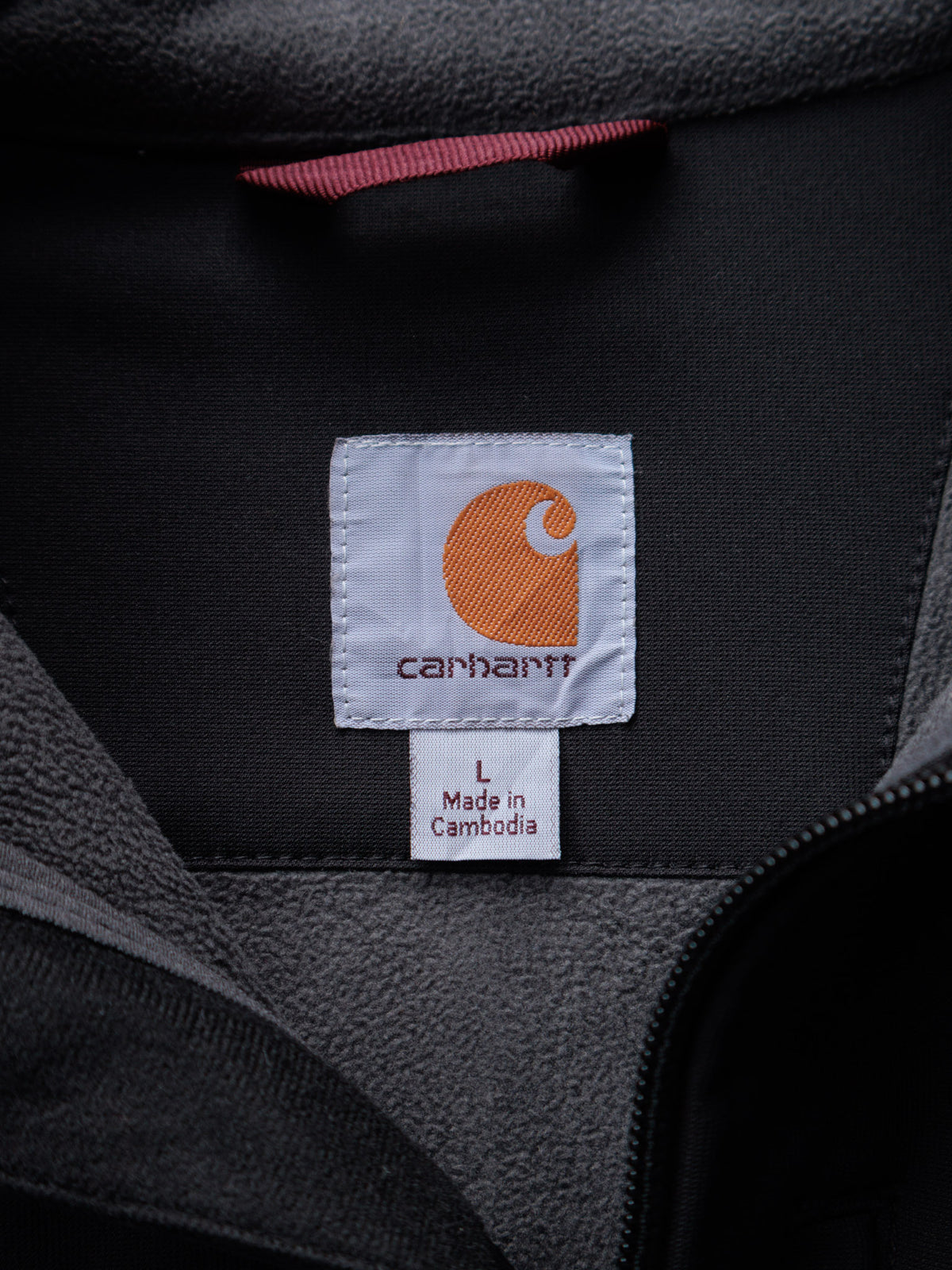 Vintage Black Carhartt Softshell Jacket (L)