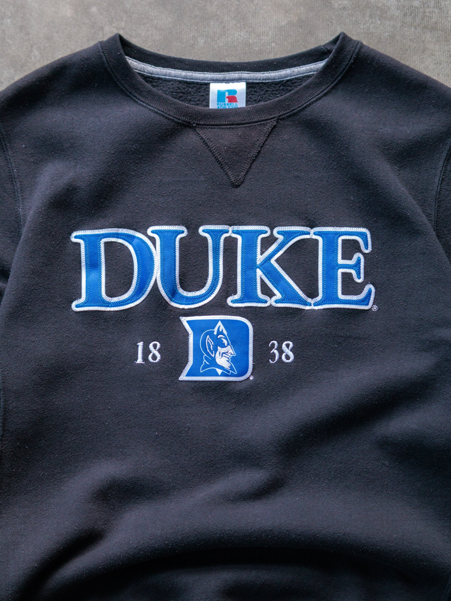 Vintage 00s Black Russell Athletic Duke Blue Devils Sweatshirt (S)