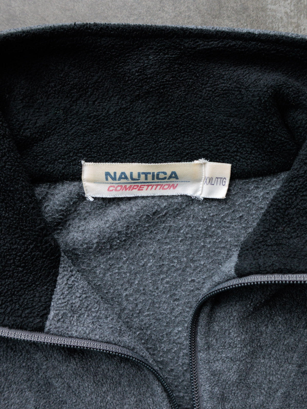 Vintage Grey Nautica Competition Fleece Quarter Zip (2XL)