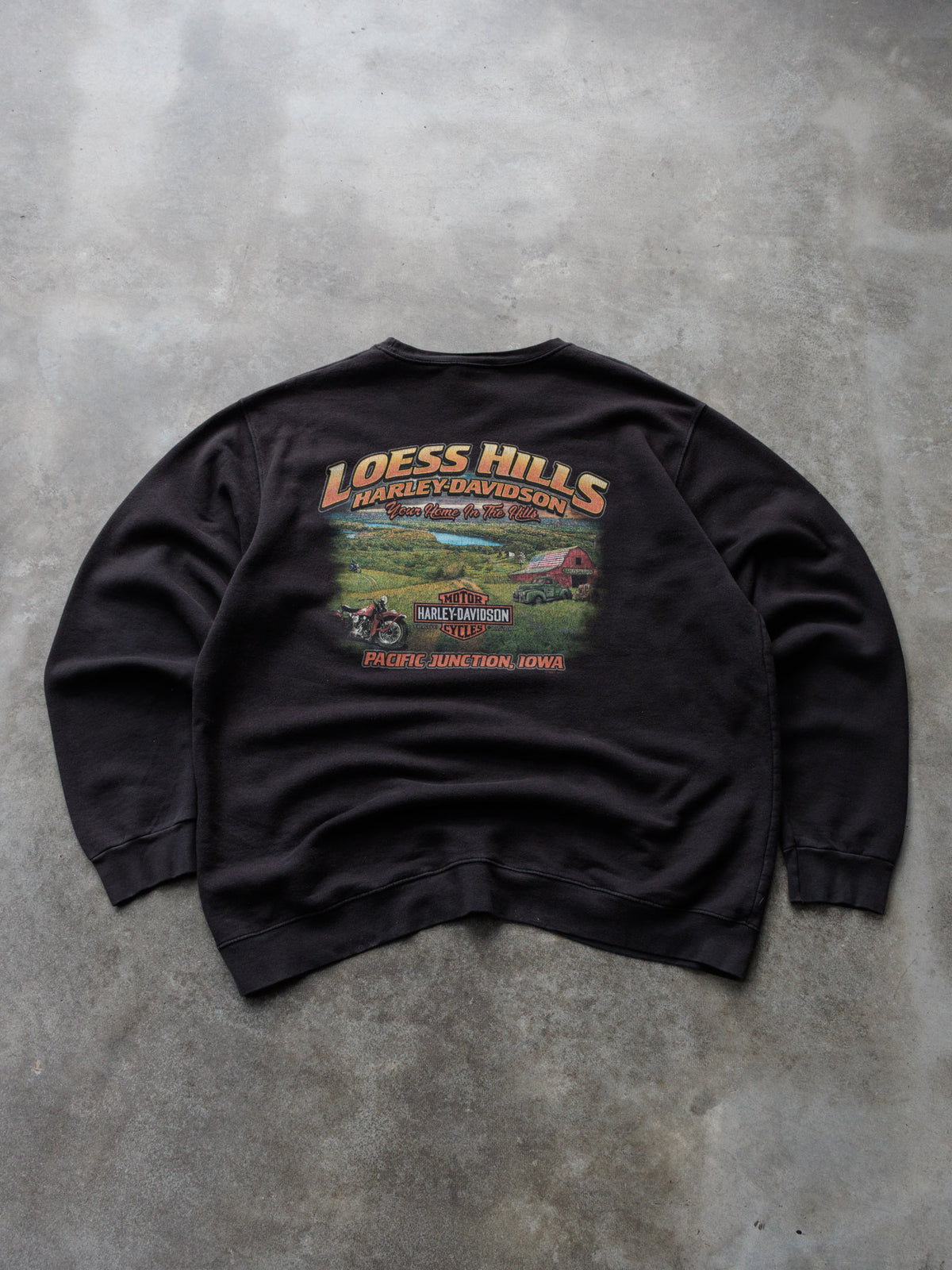 Black Harley-Davidson Pacific Junction Iowa Sweatshirt (XL)