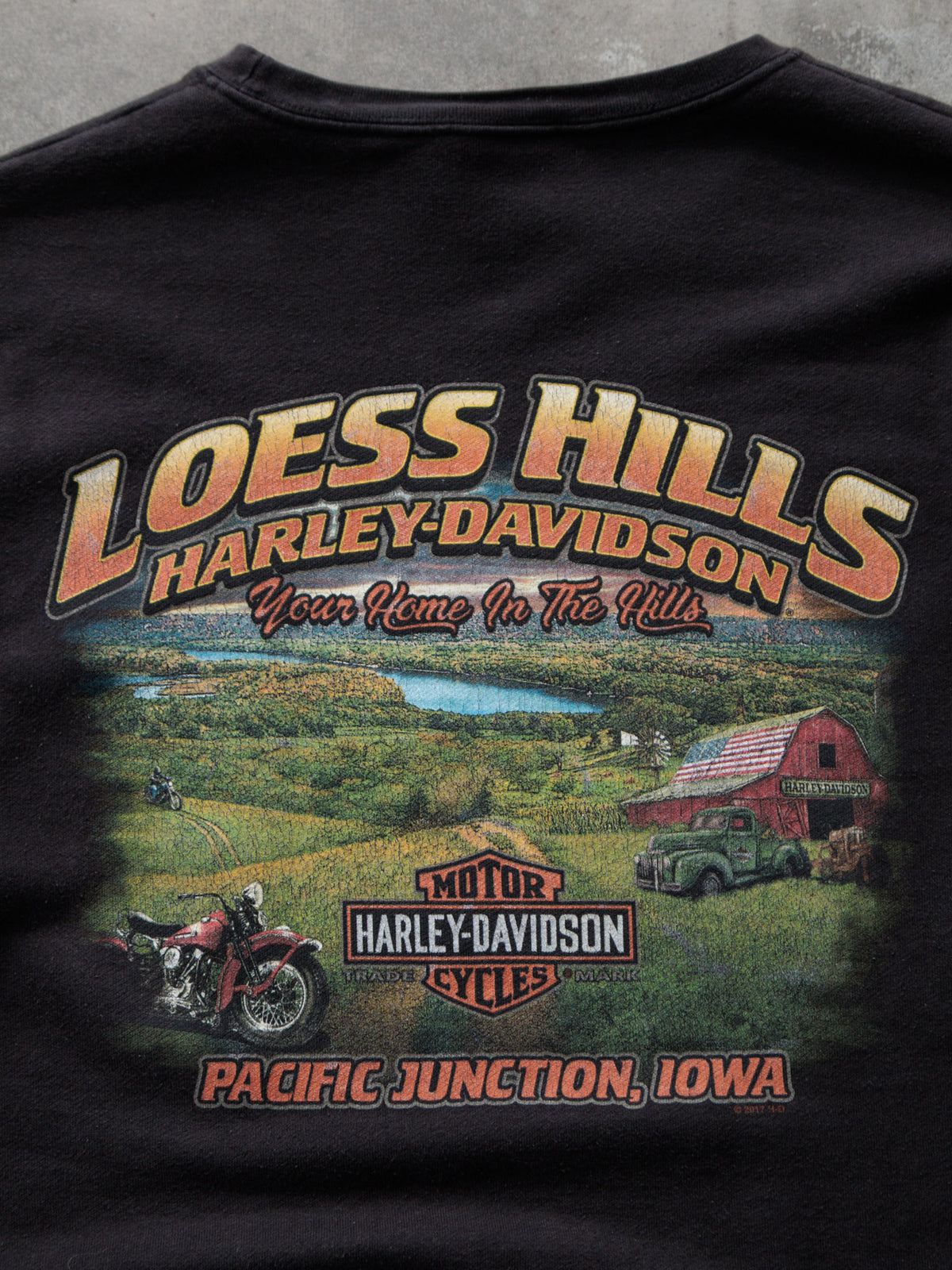 Black Harley-Davidson Pacific Junction Iowa Sweatshirt (XL)