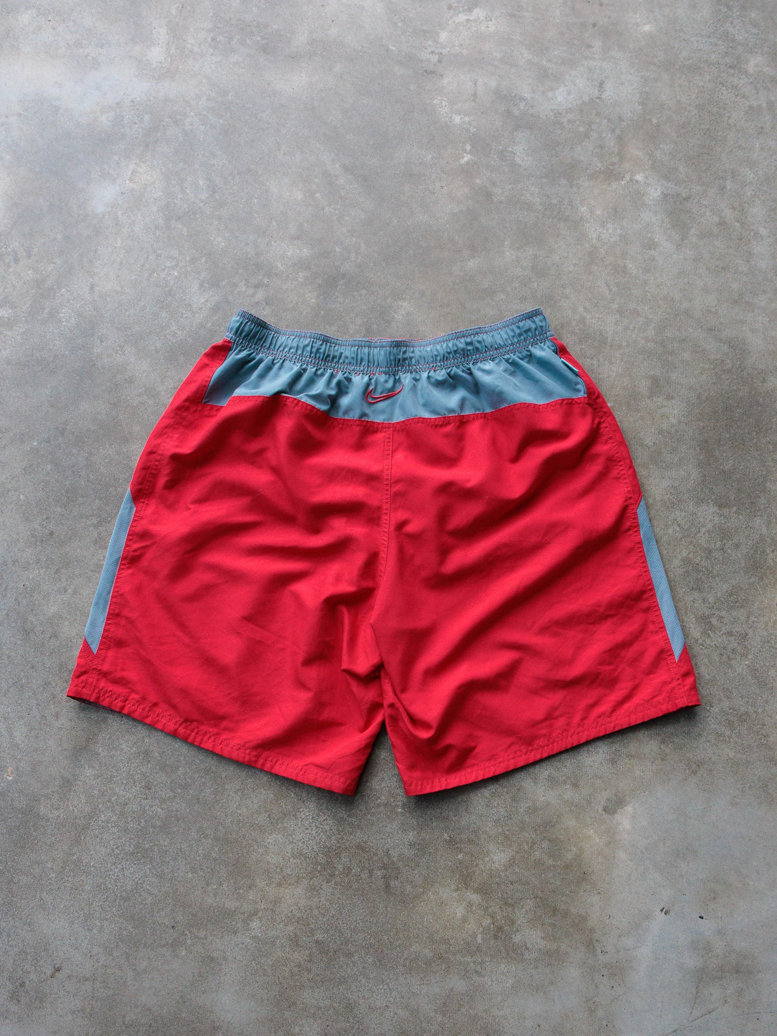 Vintage Red Nike Swim Shorts (XL)
