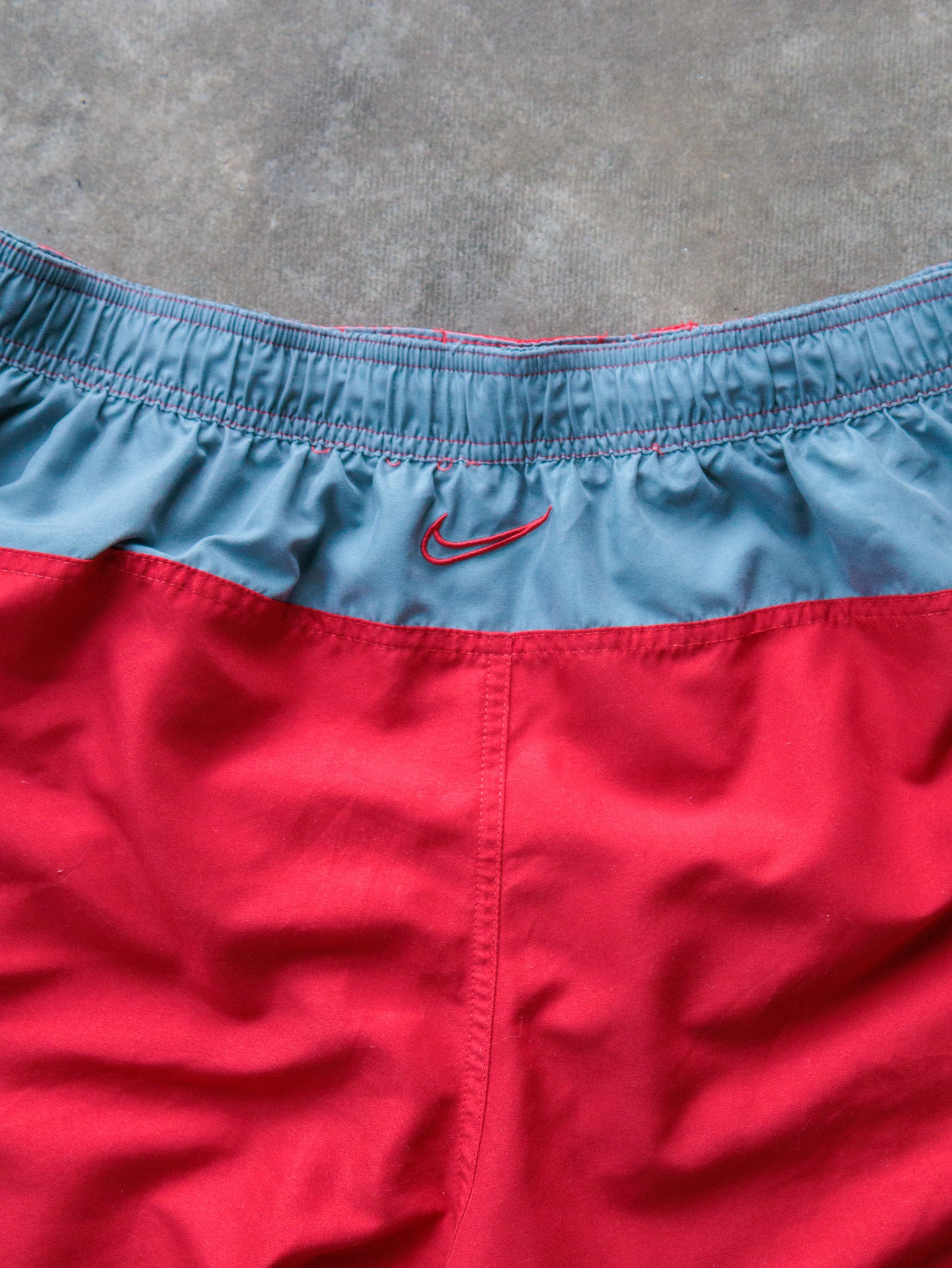 Vintage Red Nike Swim Shorts (XL)