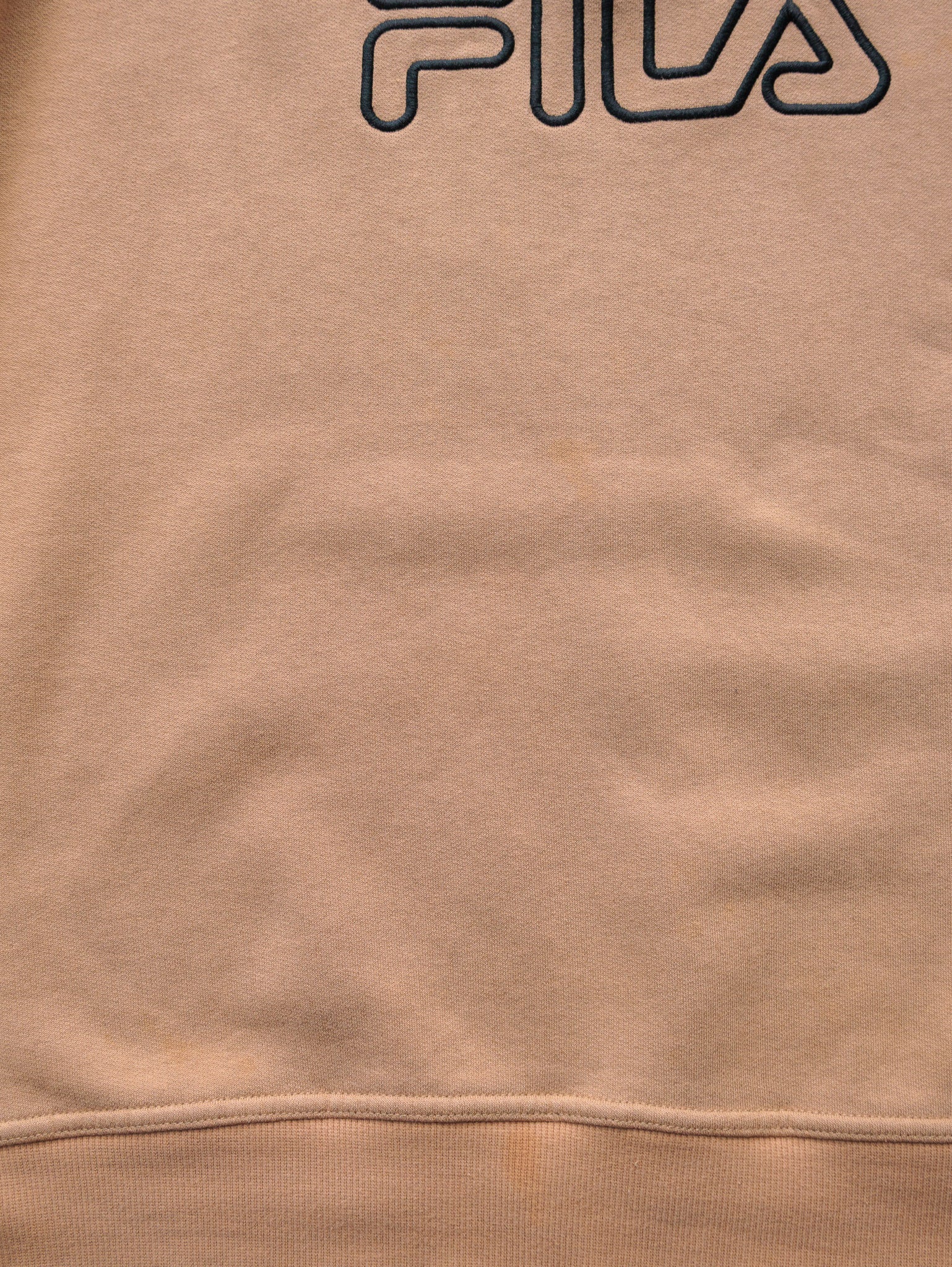 Vintage Fila Spell Out Quarter Zip Sweatshirt (2XL)