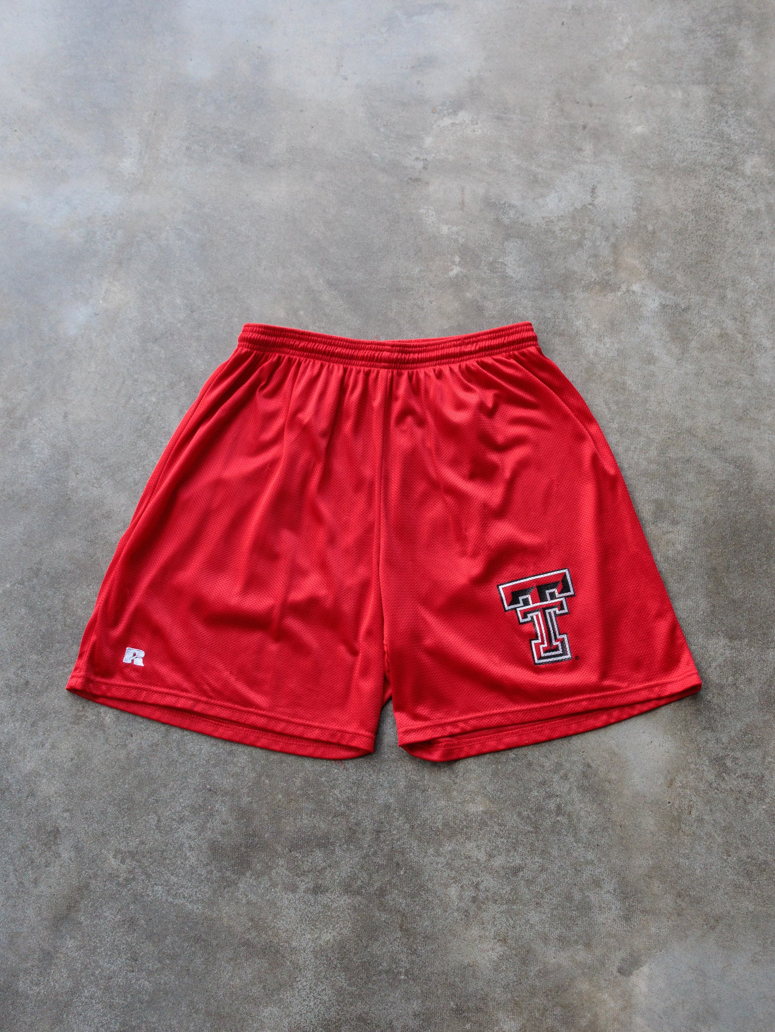 Vintage 00s Russell Athletic Texas Tech Mesh Shorts (L)