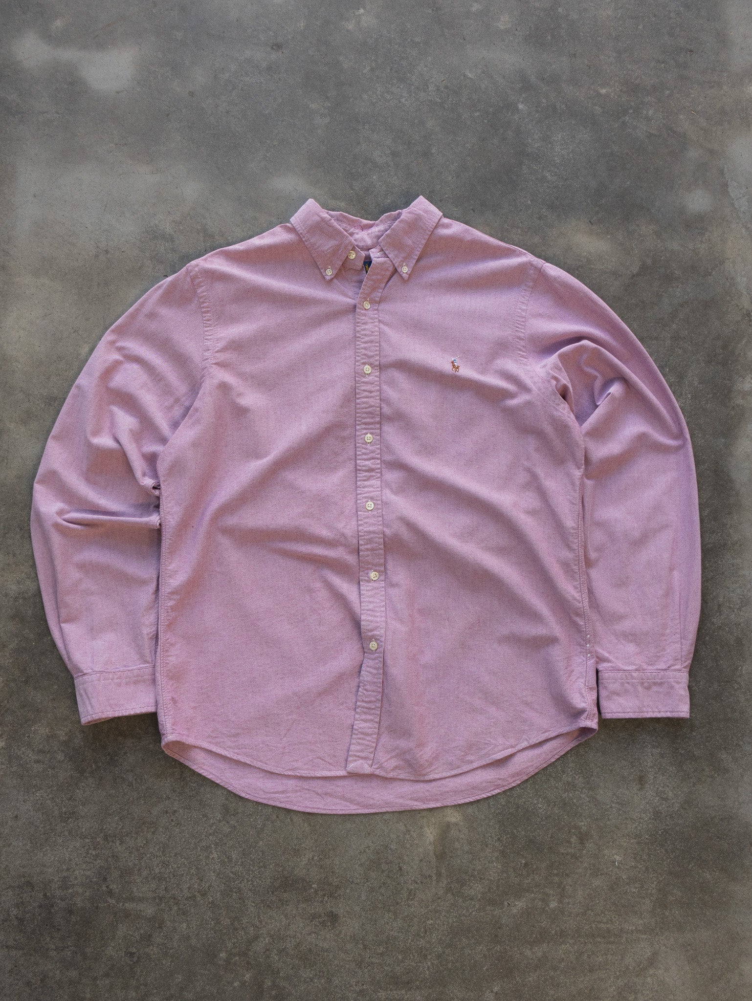 Vintage Pink Ralph Lauren Shirt (XL)