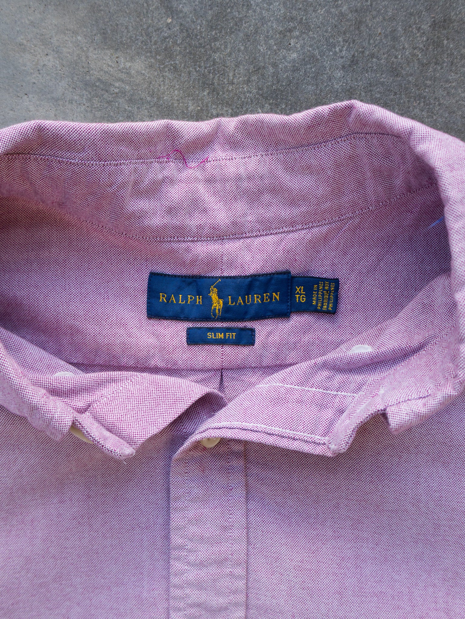 Vintage Pink Ralph Lauren Shirt (XL)