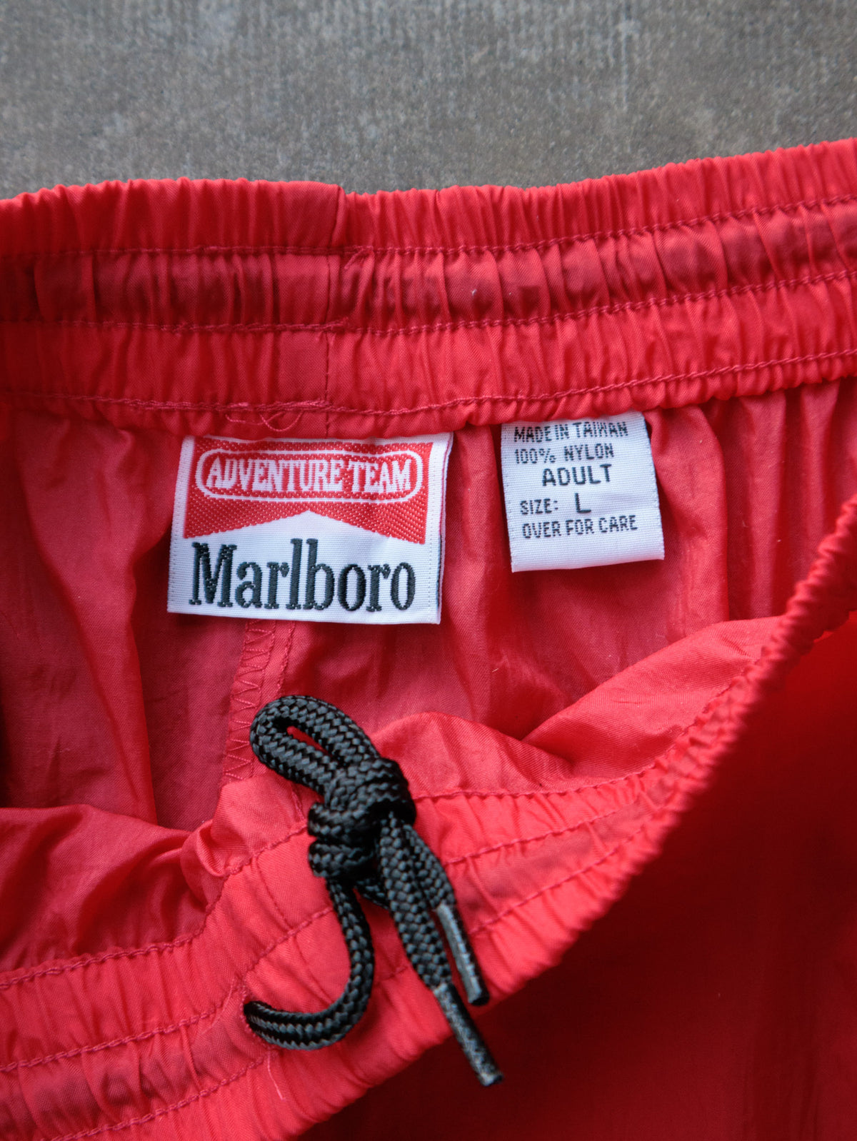 Vintage 90s Red Marlboro Adventure Team Track Pants (L)