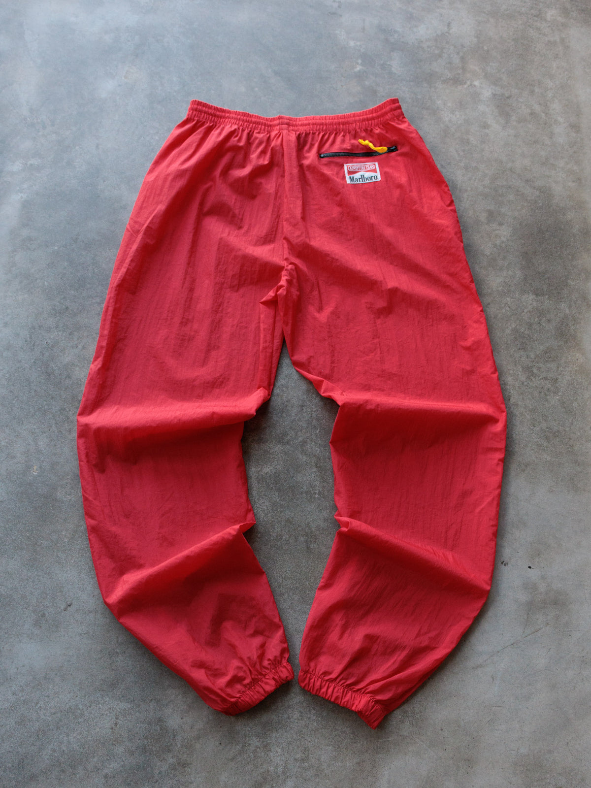 Vintage 90s Red Marlboro Adventure Team Track Pants (L)