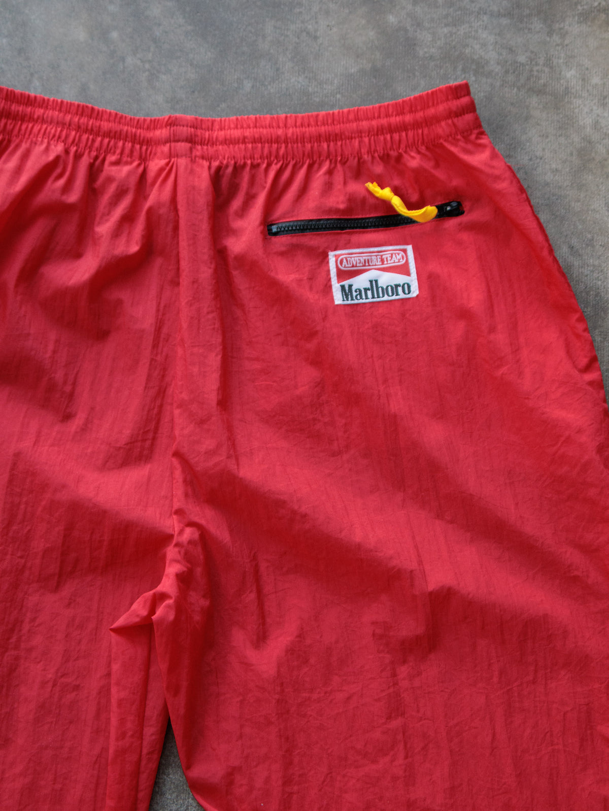 Vintage 90s Red Marlboro Adventure Team Track Pants (L)