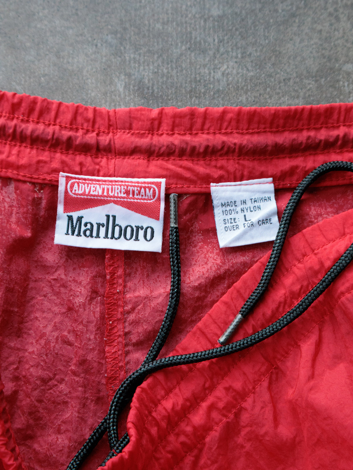Vintage 90s Red Marlboro Adventure Team Track Pants (L)