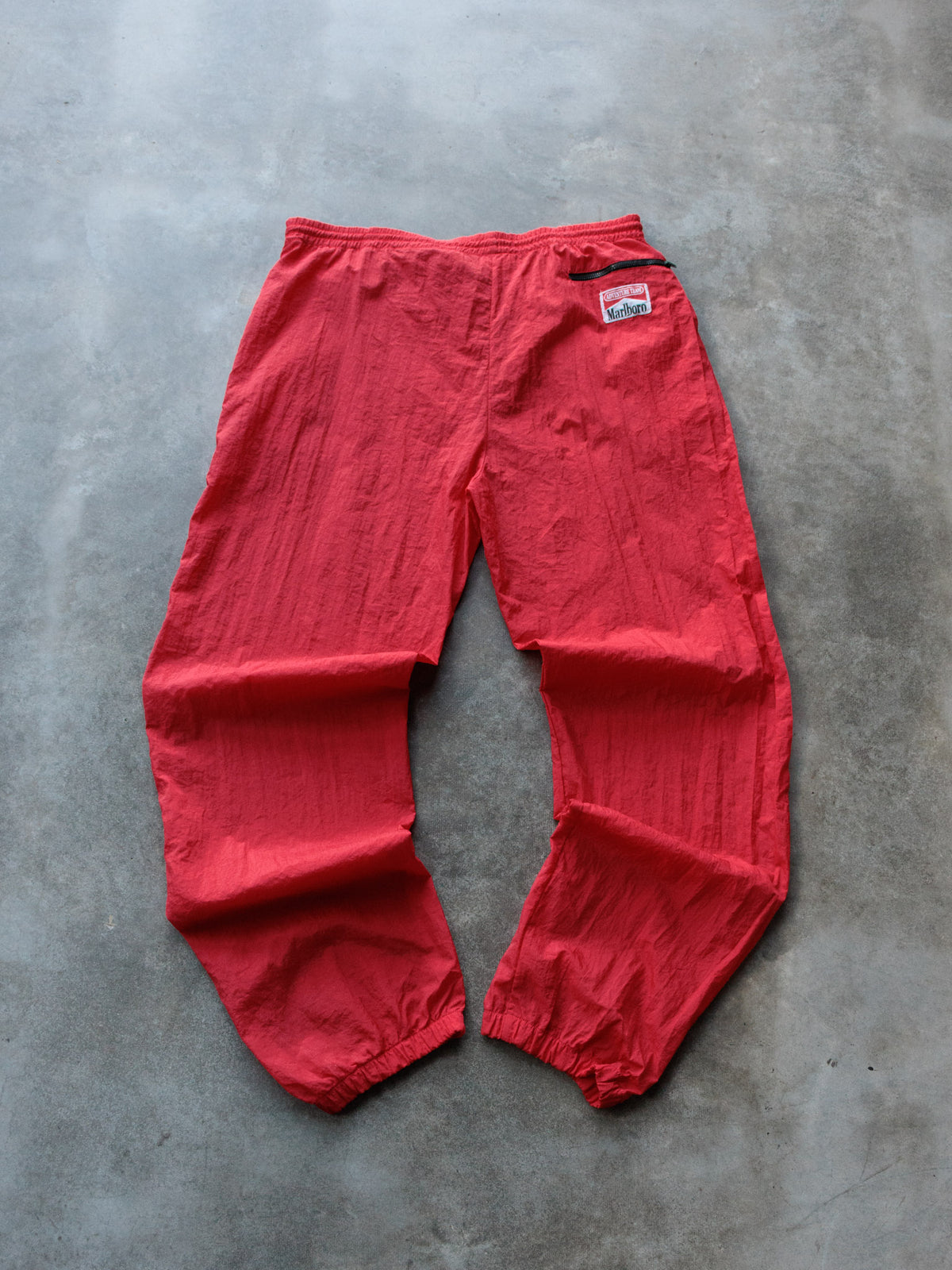 Vintage 90s Red Marlboro Adventure Team Track Pants (L)