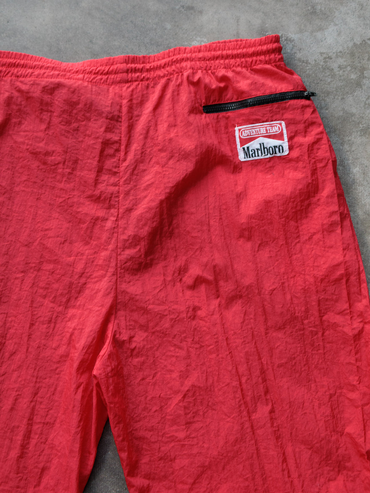 Vintage 90s Red Marlboro Adventure Team Track Pants (L)