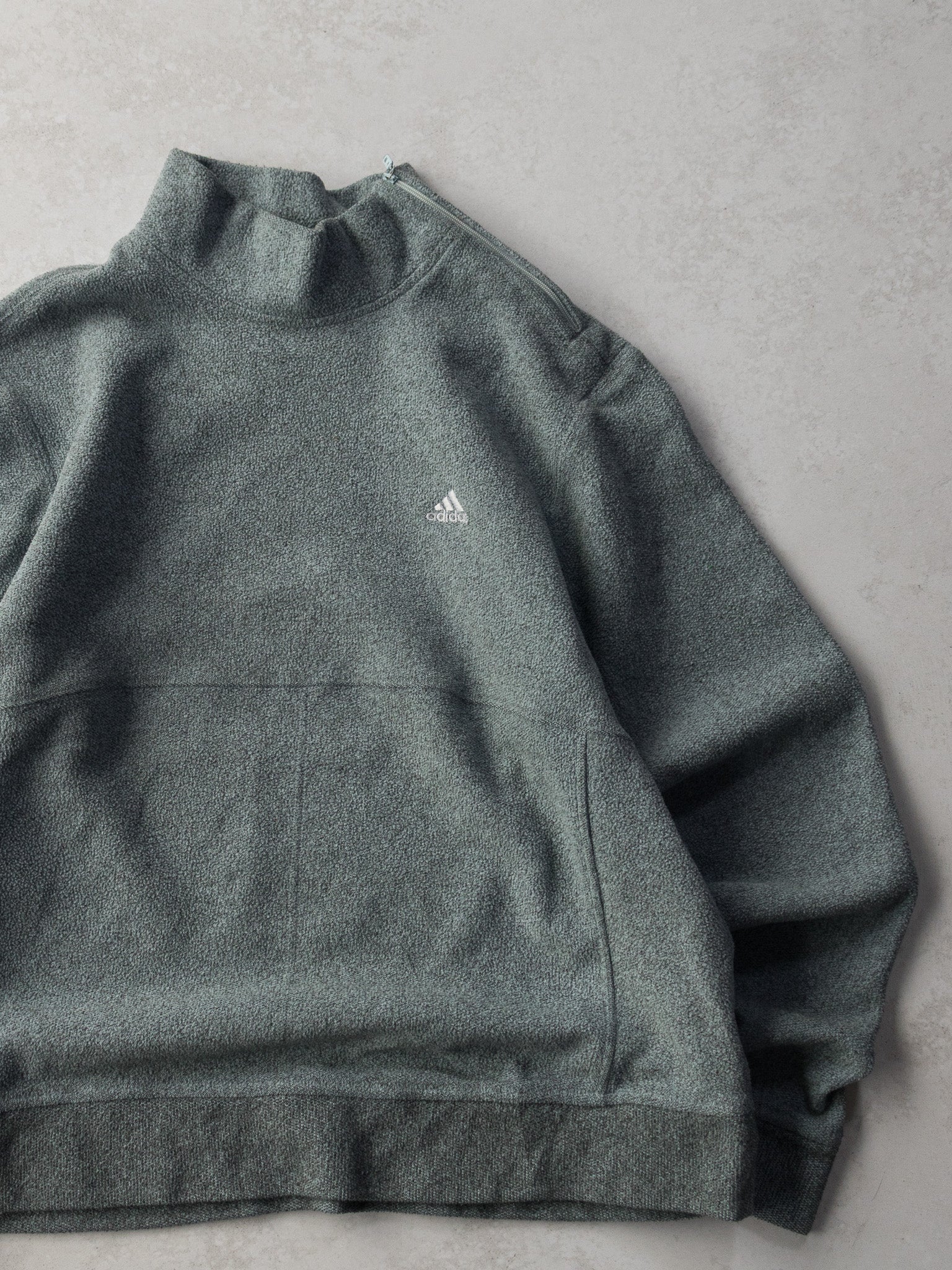 Vintage Adidas Slate Grey Fleece (M)