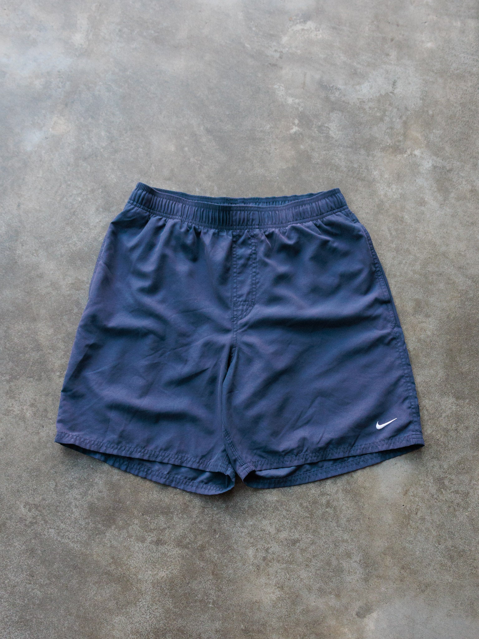 Vintage Navy Nike Swim Shorts (M)