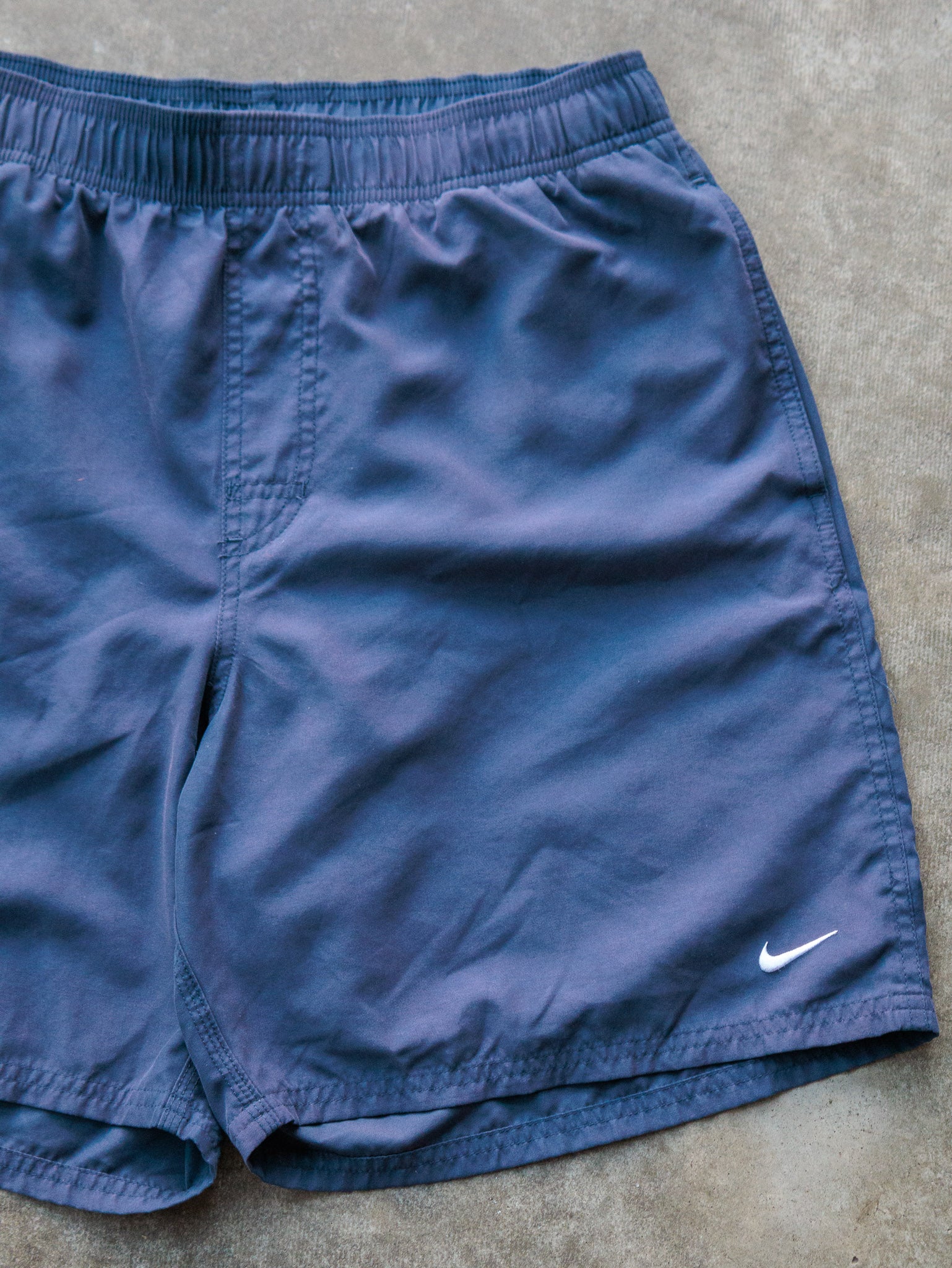 Vintage Navy Nike Swim Shorts (M)