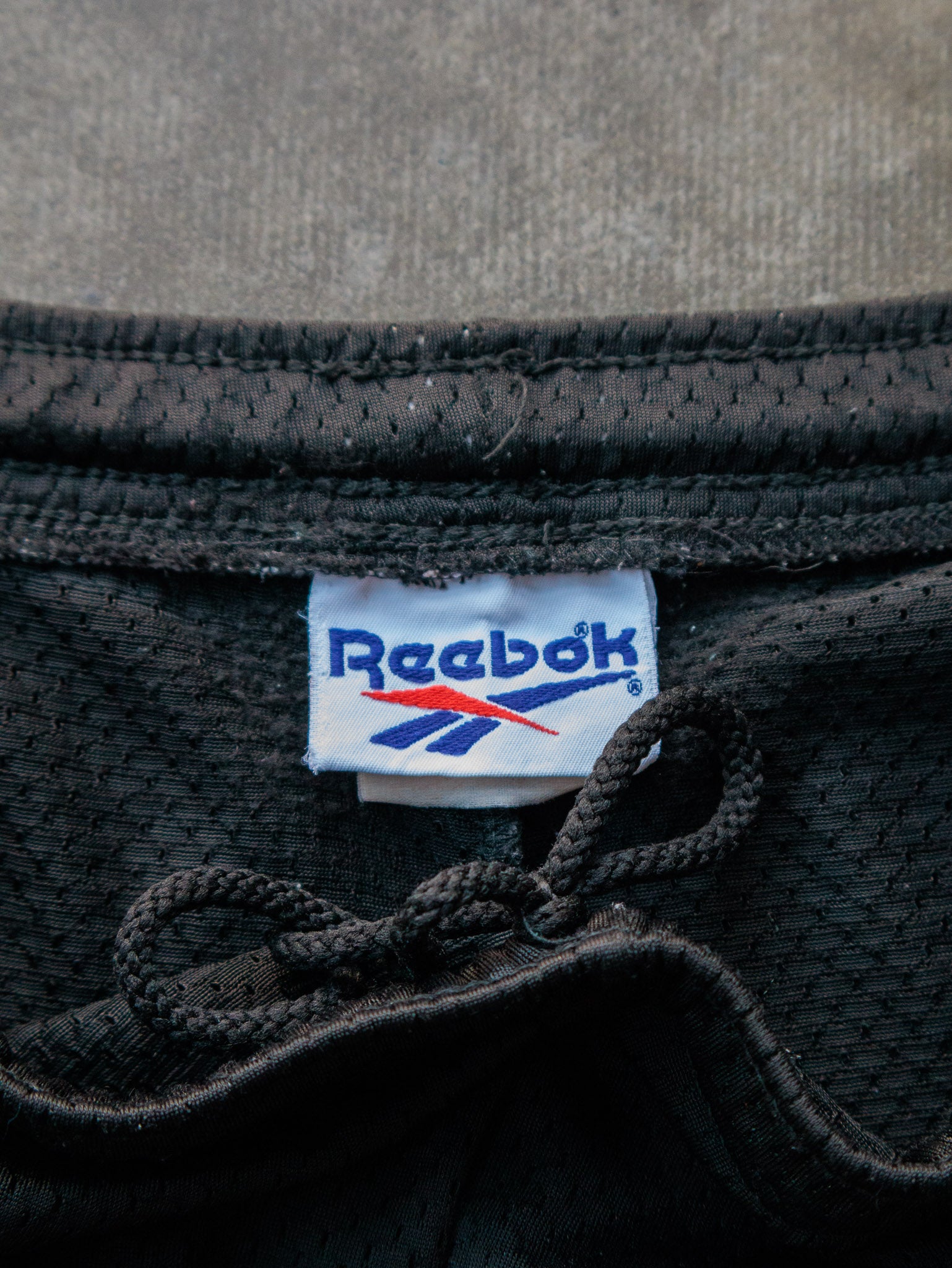 Vintage 90s Black Reebok Mesh Shorts (XL)