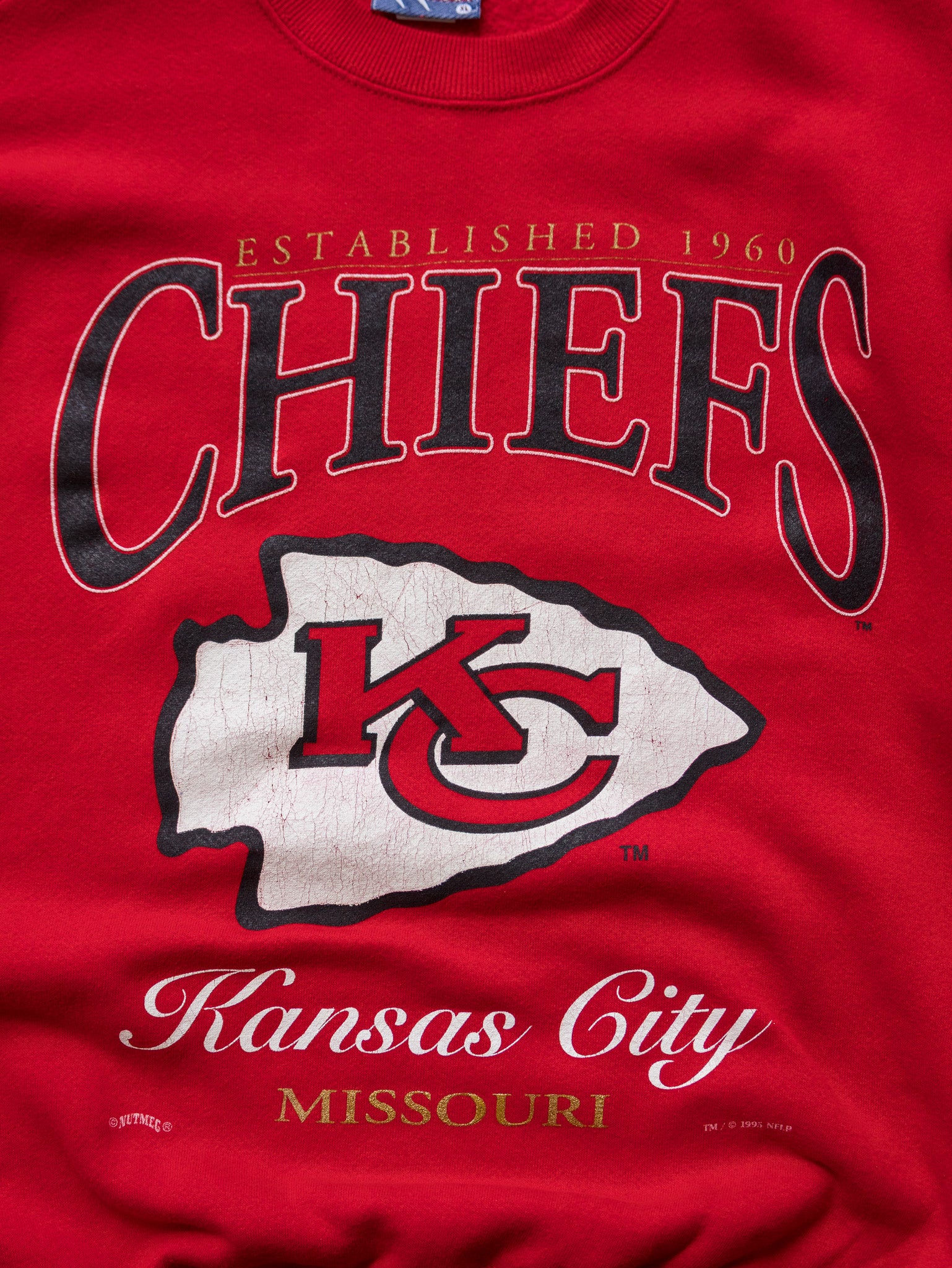 Vintage 1995 Kansas City Chiefs Sweatshirt (XL)