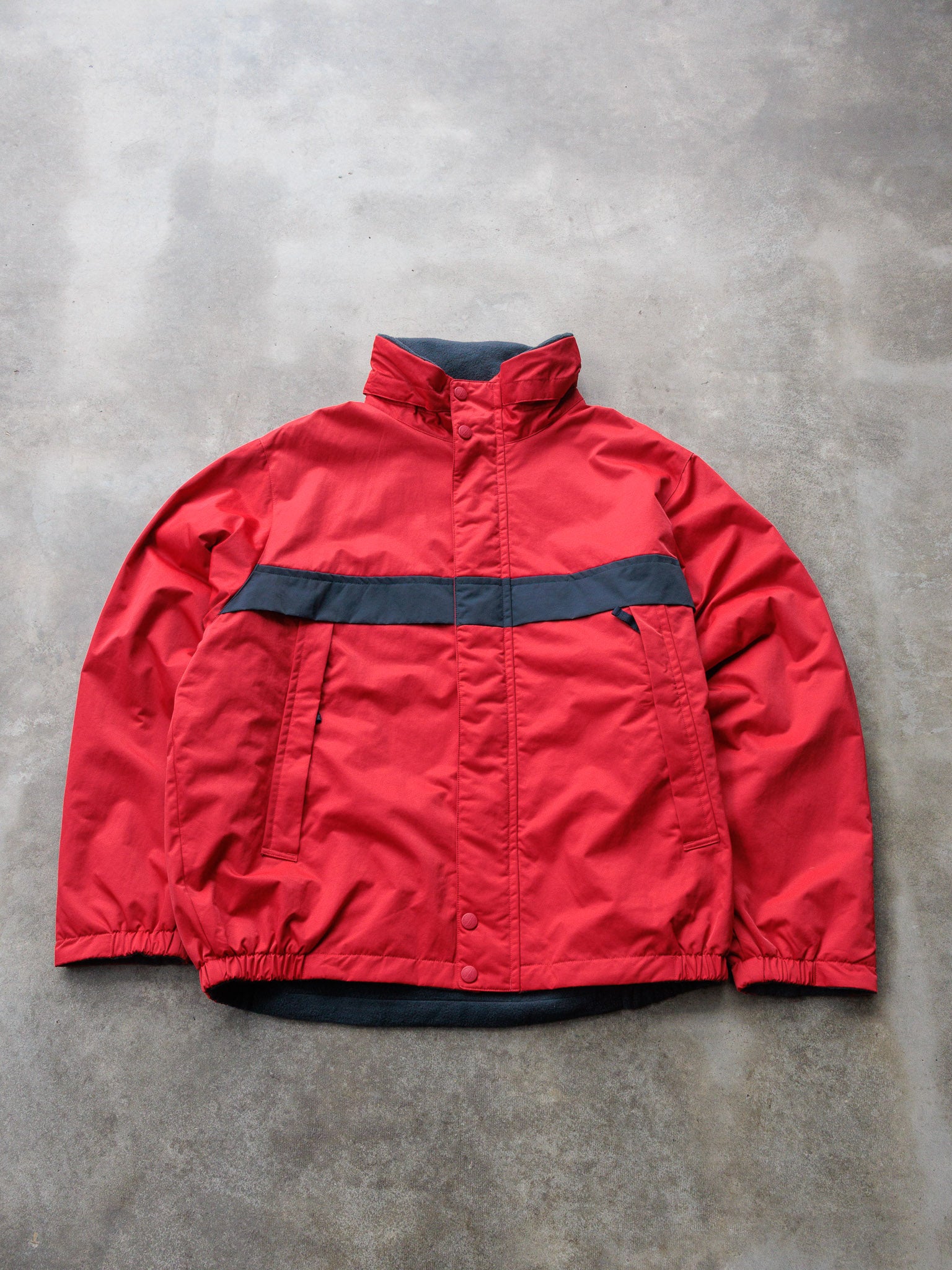 Vintage Red Nautica Full Zip Jacket (2XL)