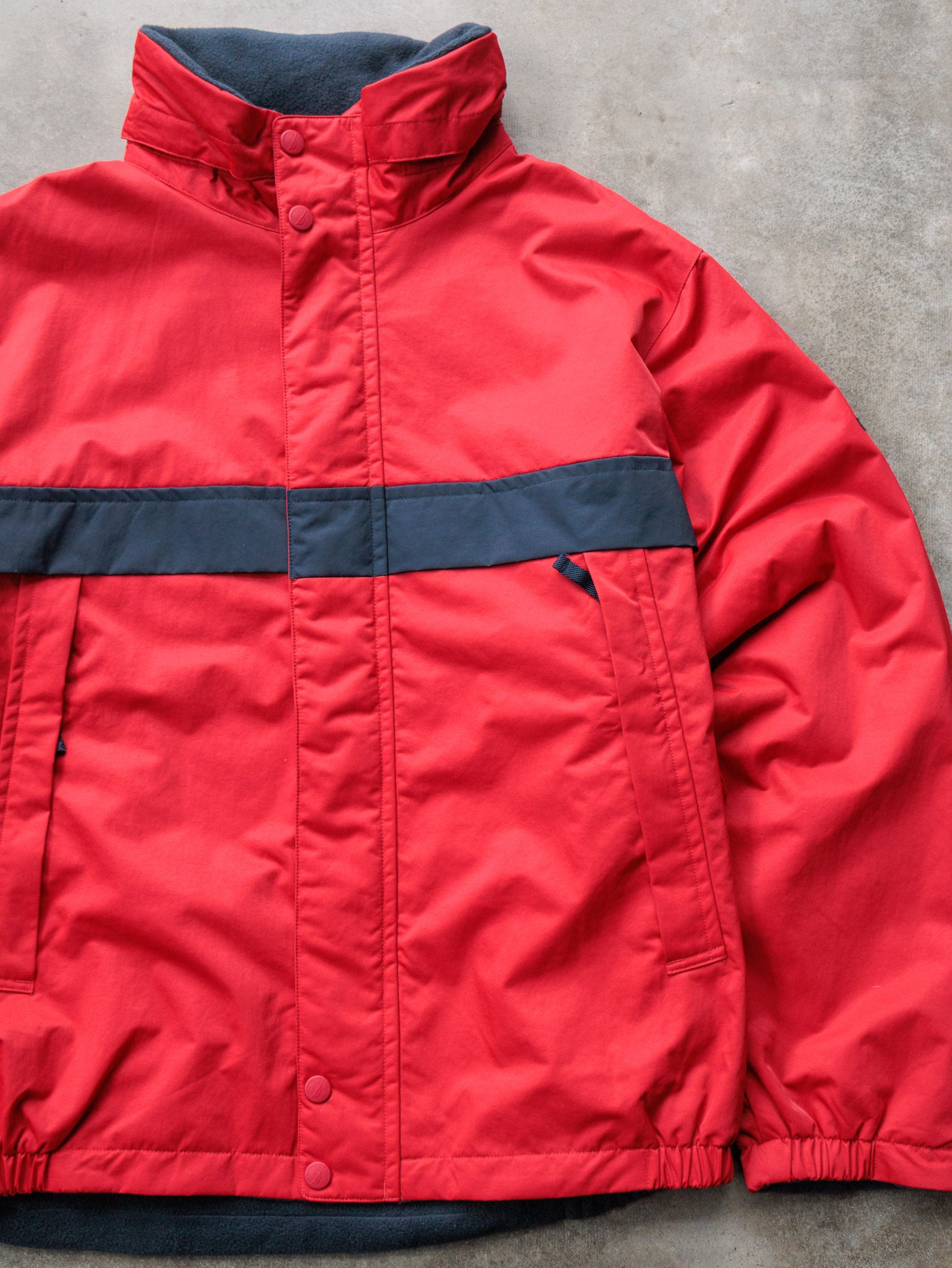 Vintage Red Nautica Full Zip Jacket (2XL)