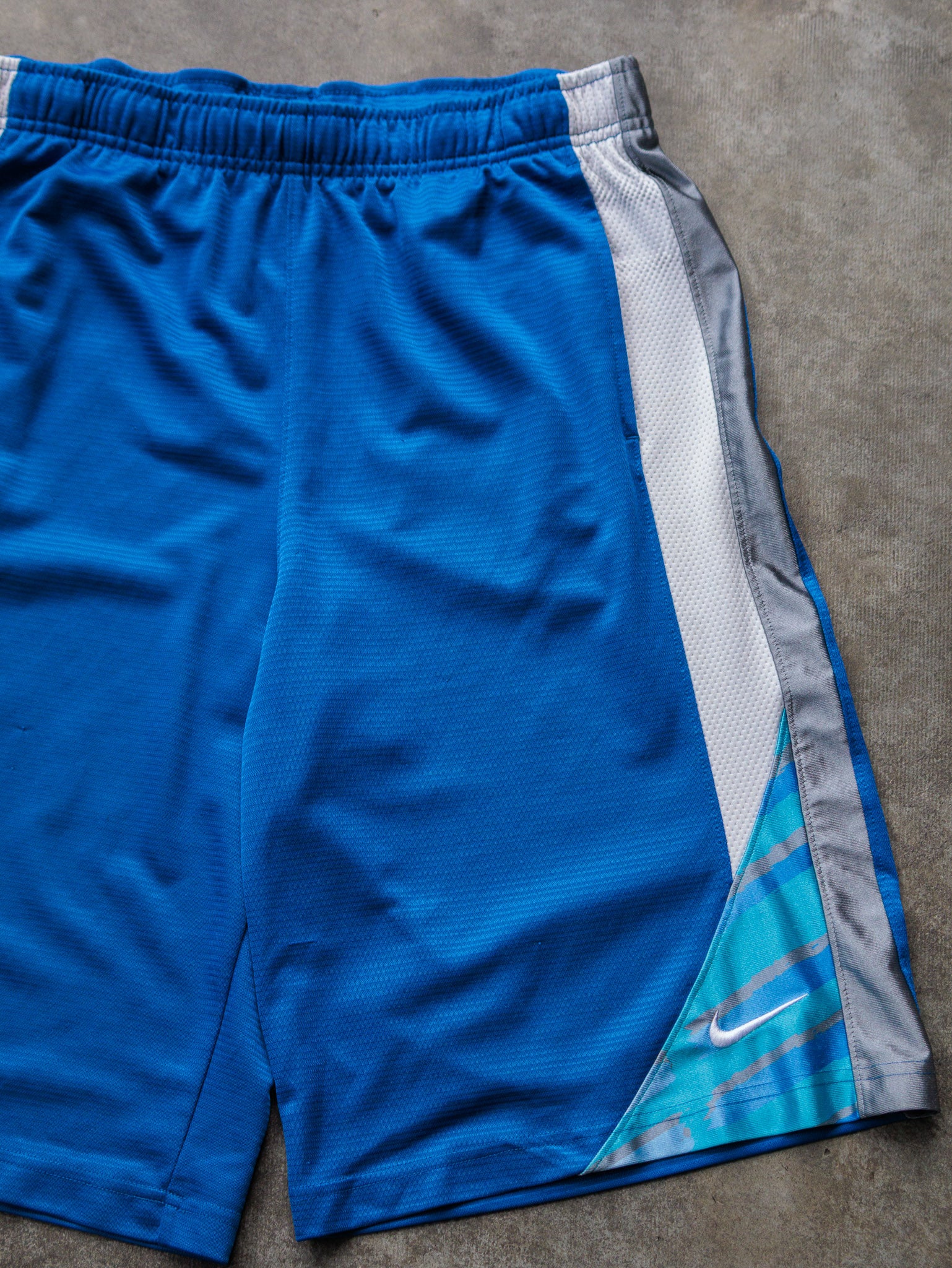Vintage Blue Nike Basketball Shorts (XL)