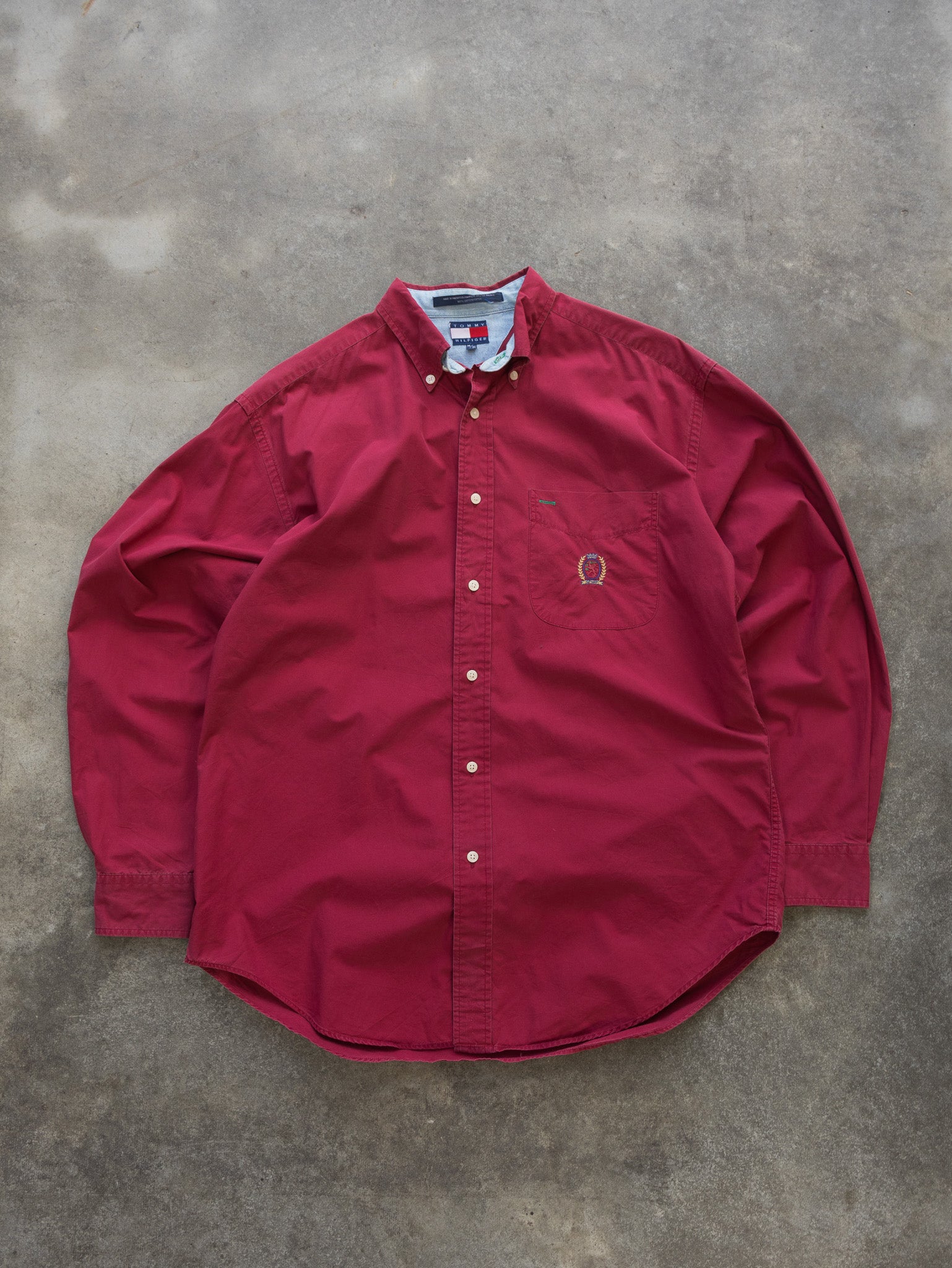 Vintage Red Tommy Hilfiger Shirt (M)