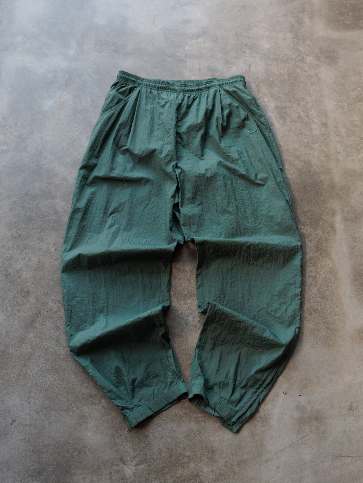 Vintage 00s Green Nike Track Pants (XL)