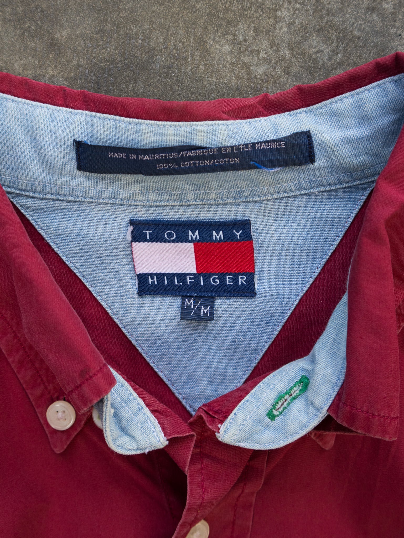 Vintage Red Tommy Hilfiger Shirt (M)