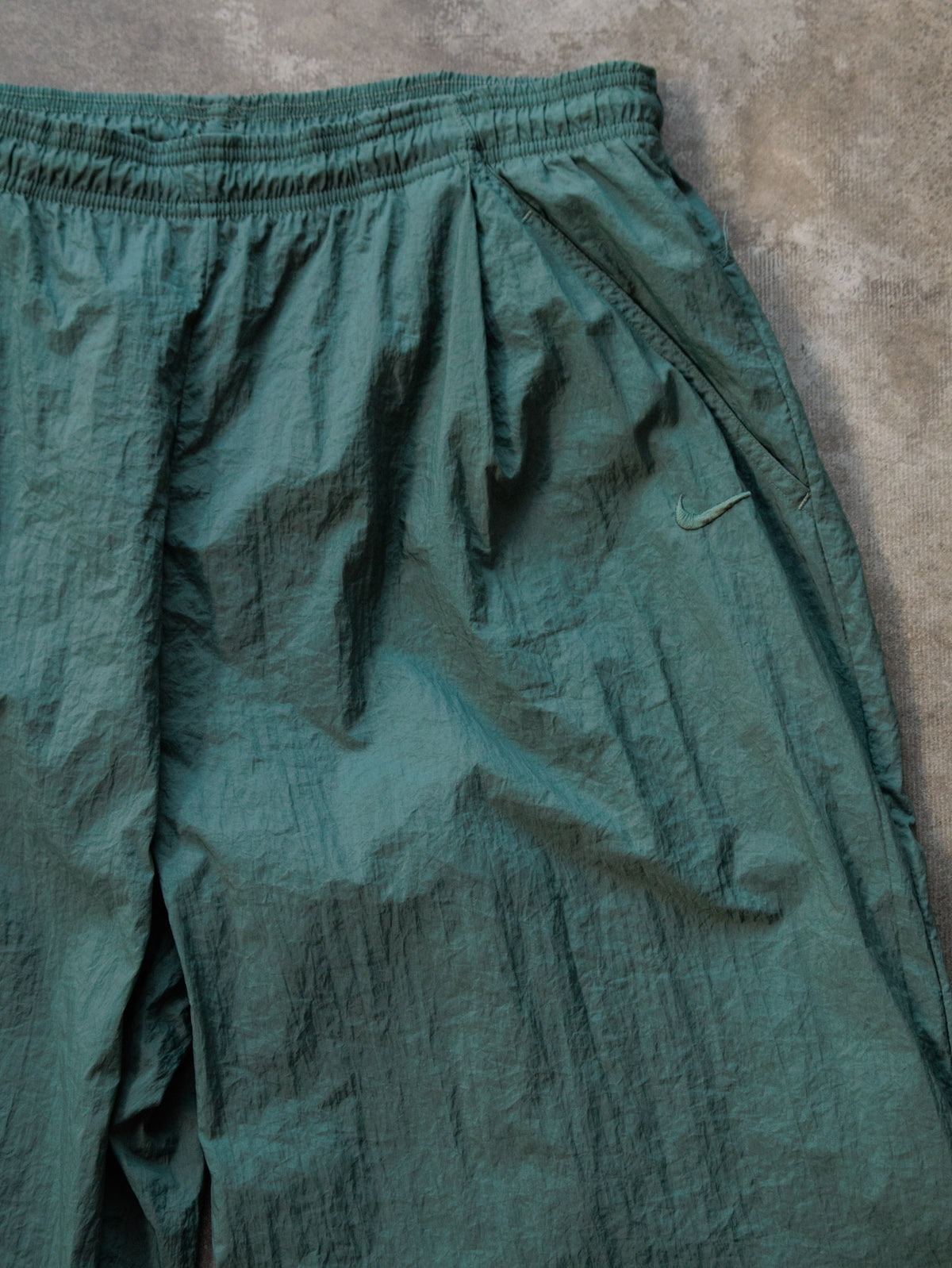 Vintage 00s Green Nike Track Pants (XL)