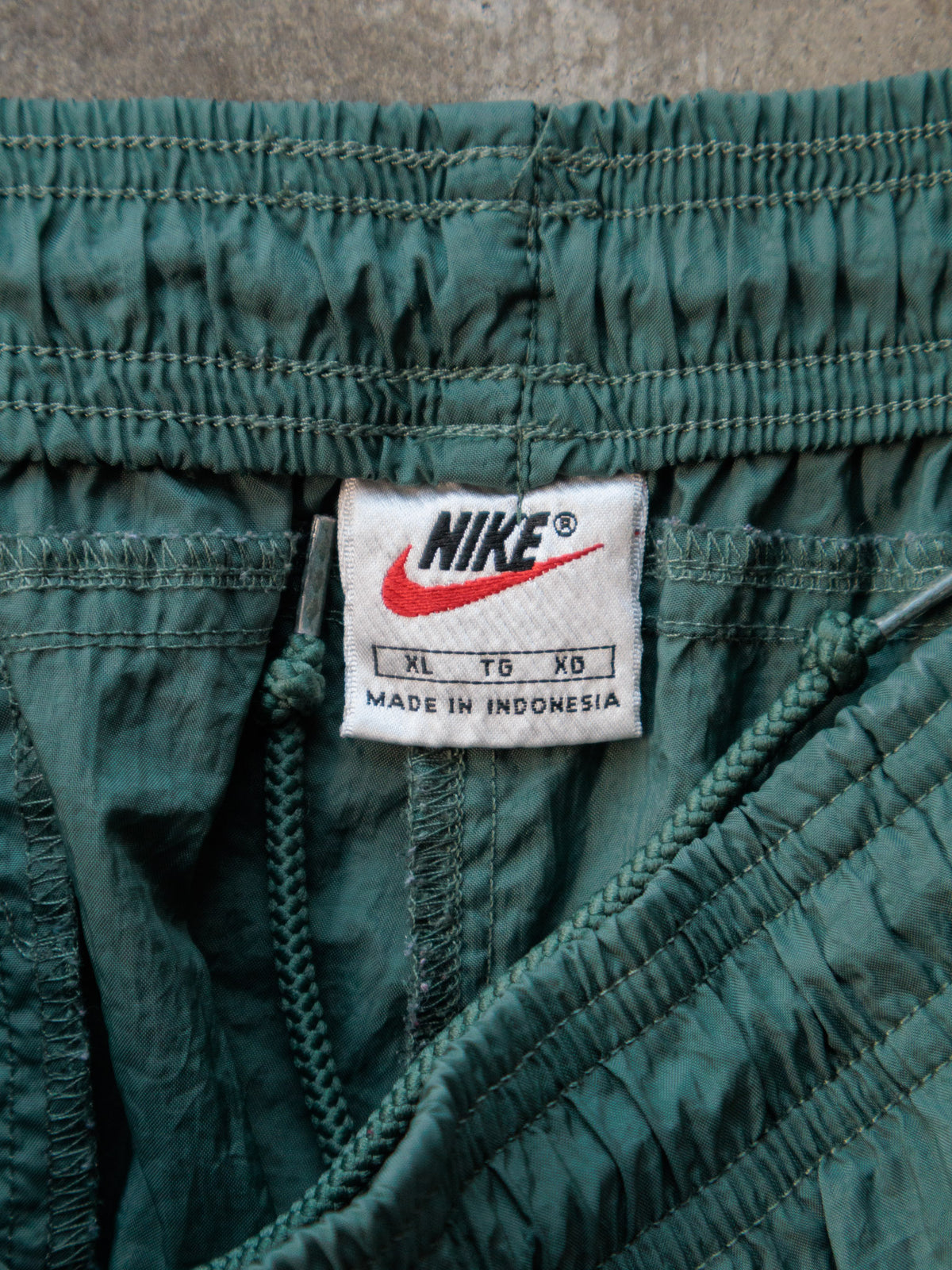 Vintage 00s Green Nike Track Pants (XL)