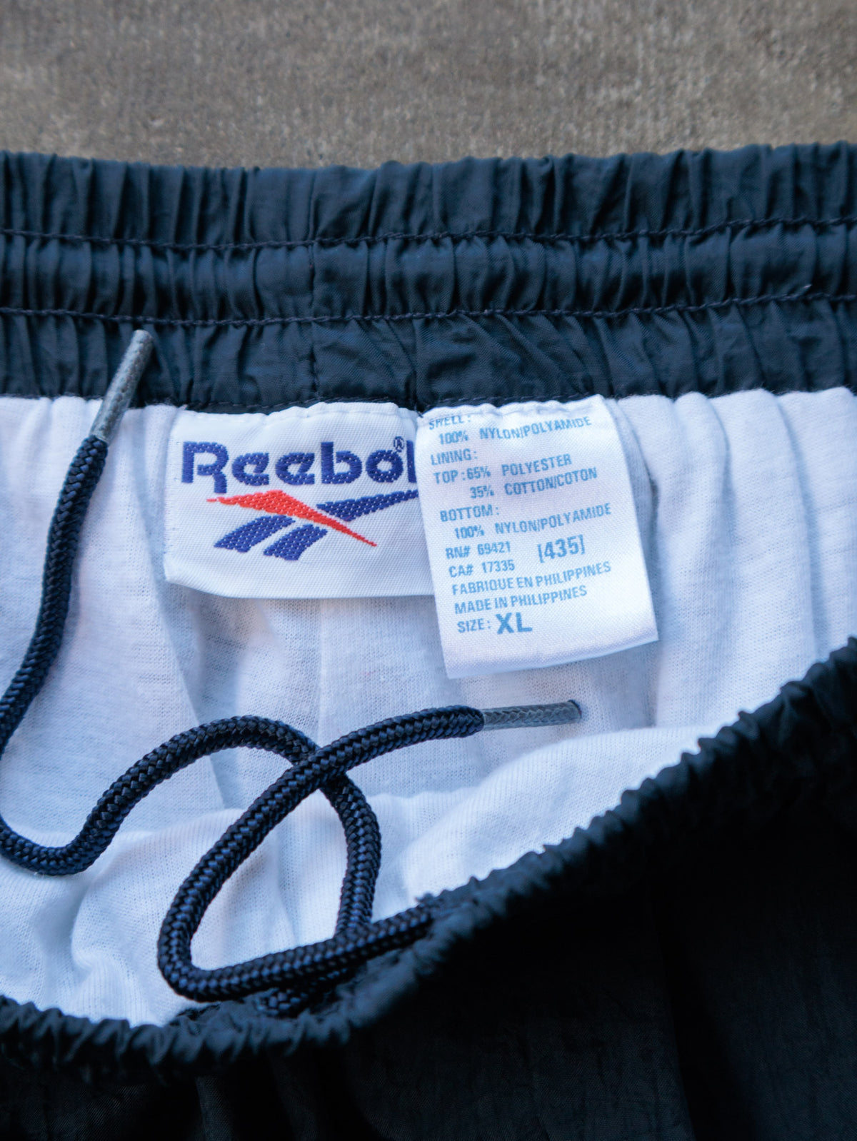 Vintage 90s Navy Reebok Track Pants (XL)