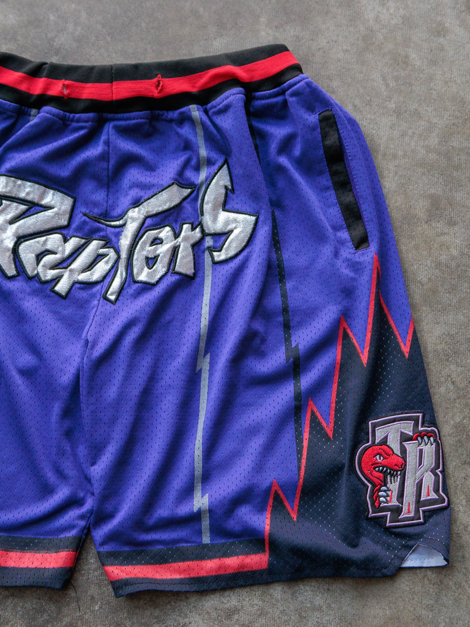 Purple Just Don Toronto Raptors Basketball Shorts (L)