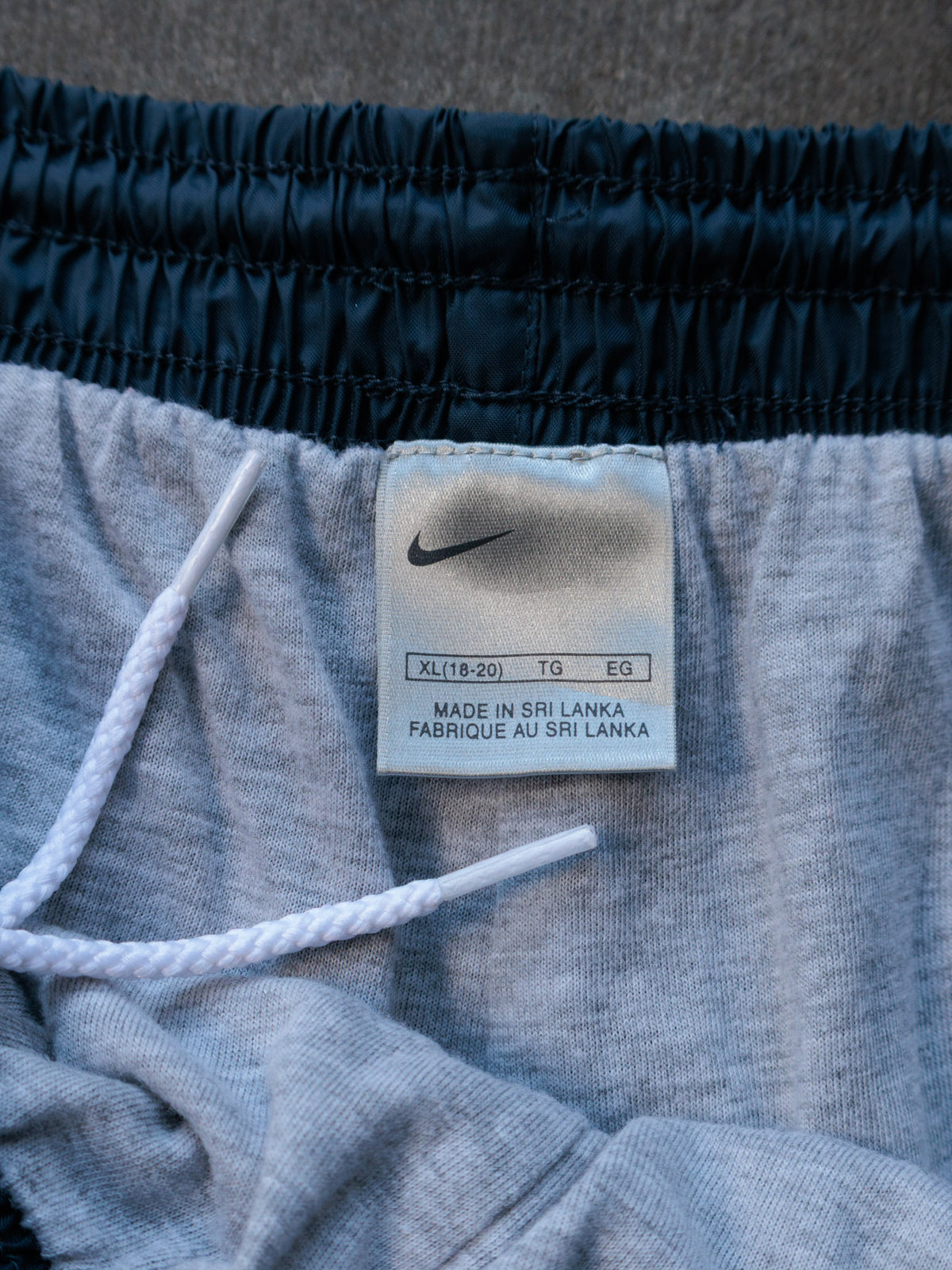 Vintage 00s Navy Nike Track Pants (Women's XL)