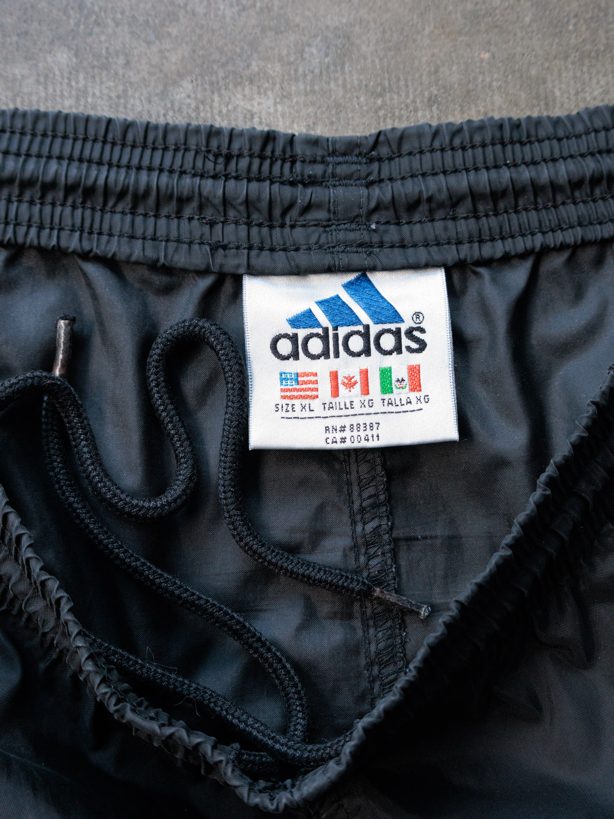 Vintage 90s Black Adidas Track Pants (XL)
