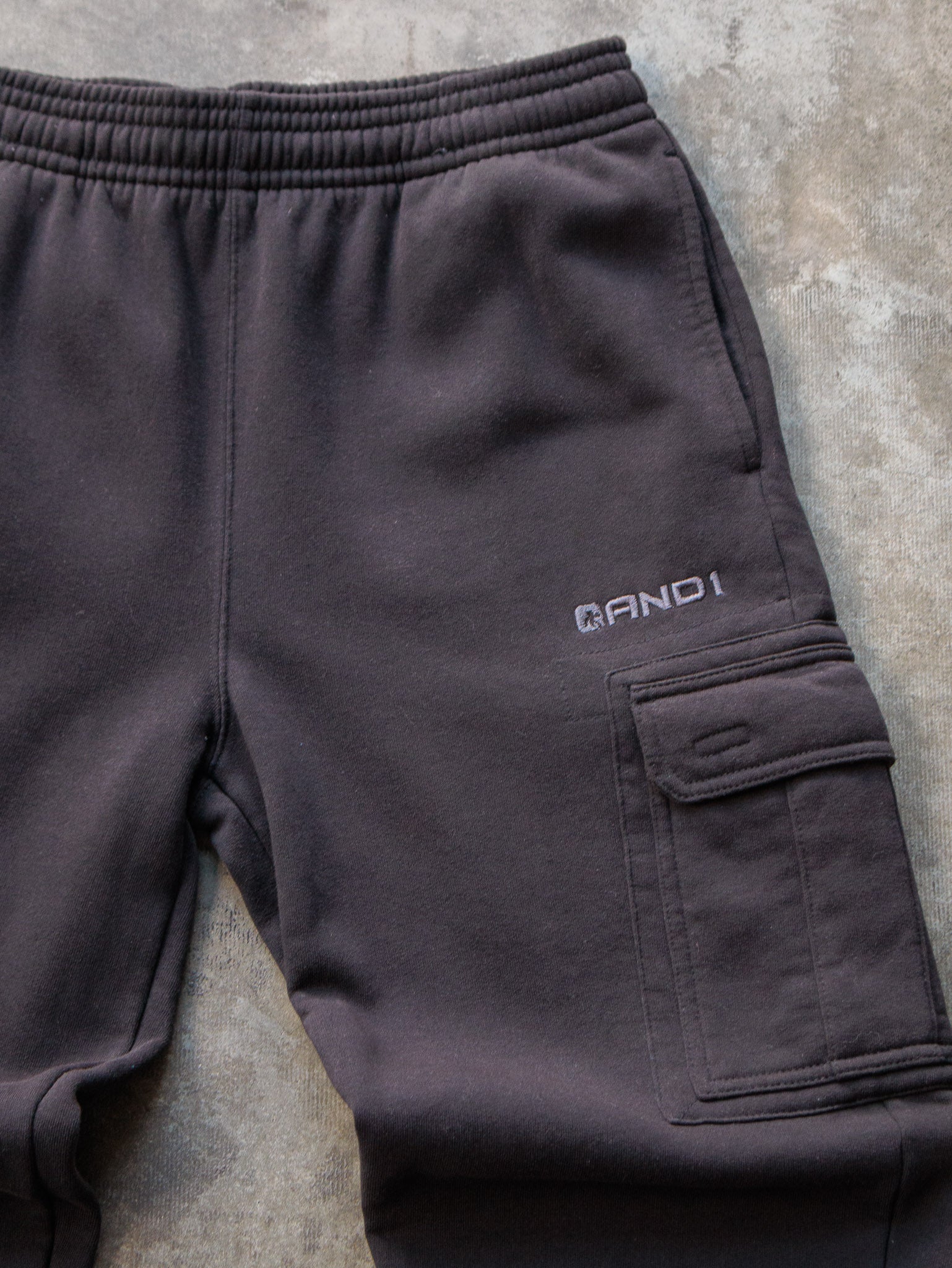 Vintage Black AND1 Cargo Sweatpants (L)
