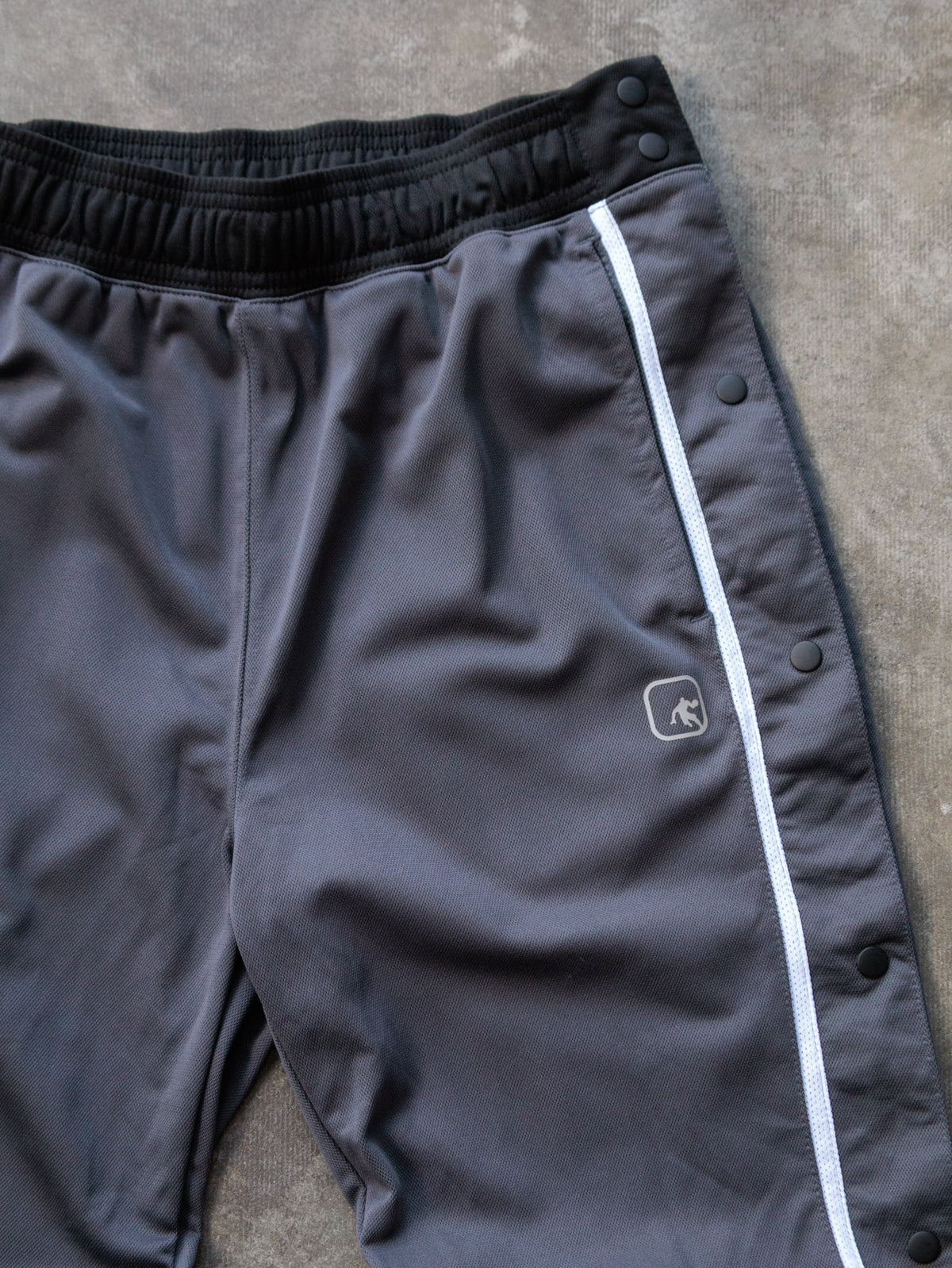 Grey AND1 Snap Track Pants (S)