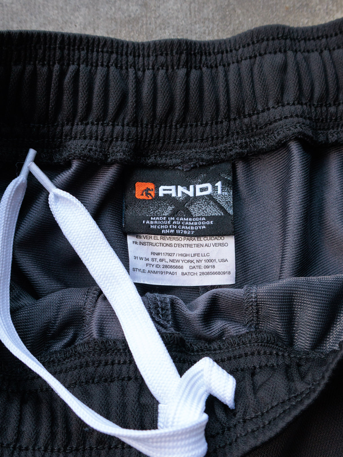 Grey AND1 Snap Track Pants (S)
