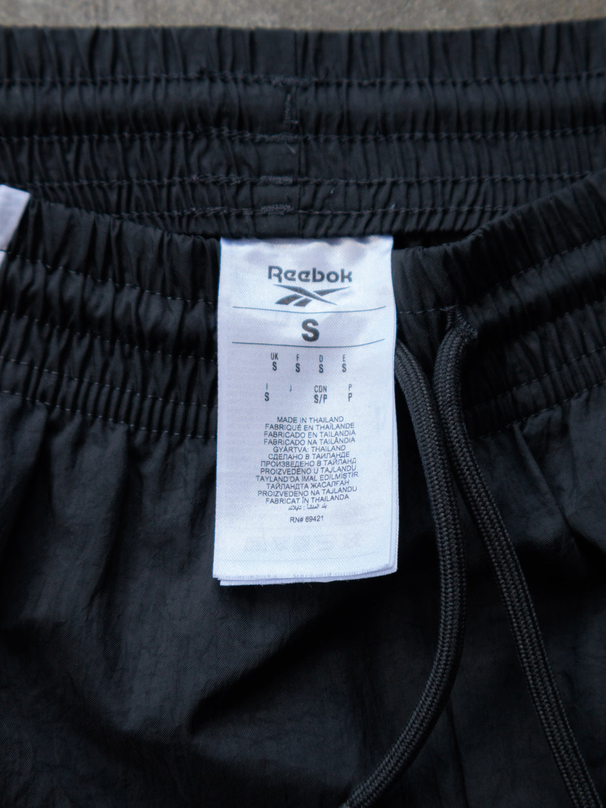 Vintage Black Reebok Colourblock Track Pants (S)
