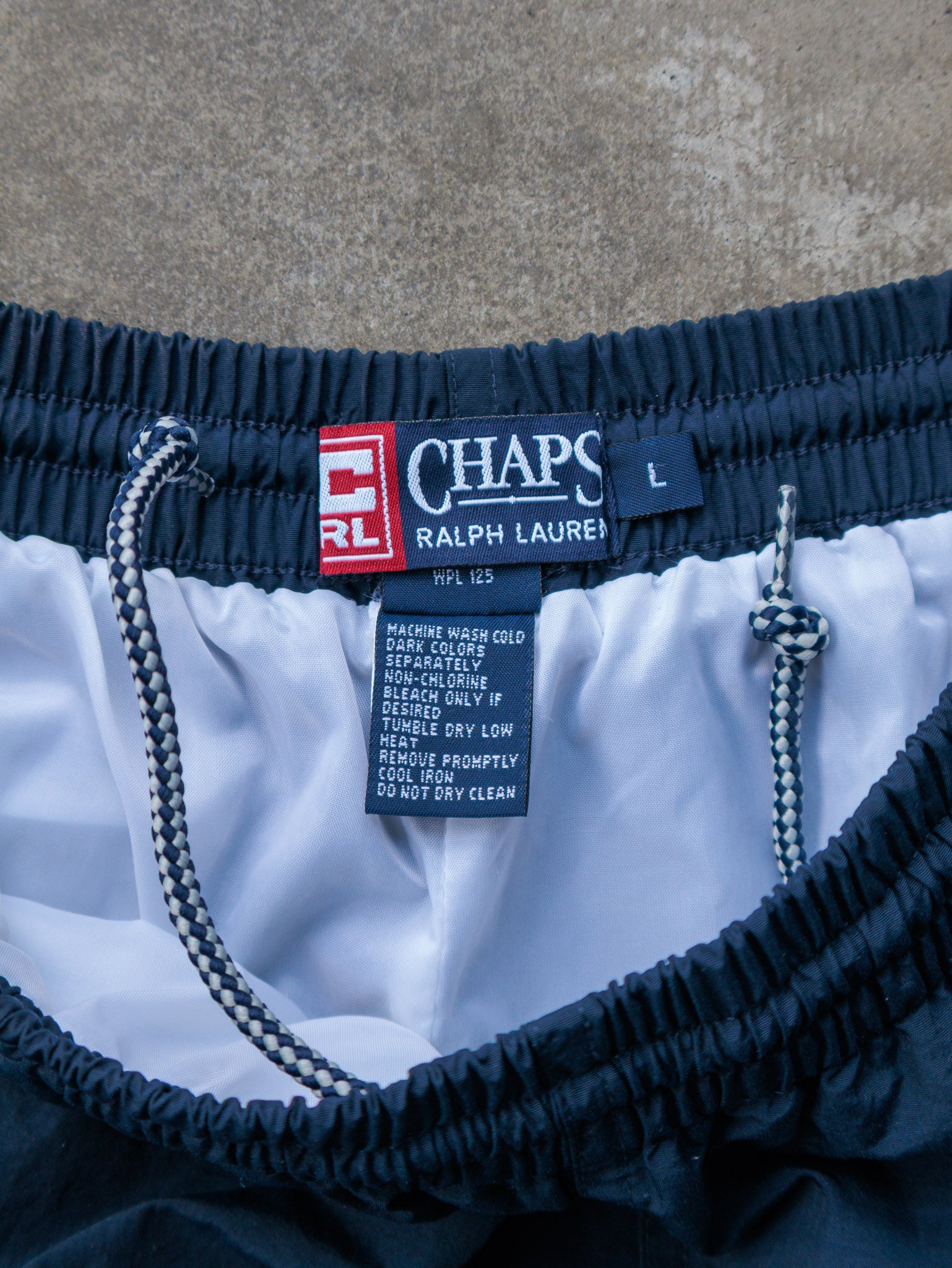Vintage 90s Navy Chaps Ralph Lauren Track Pants (L)