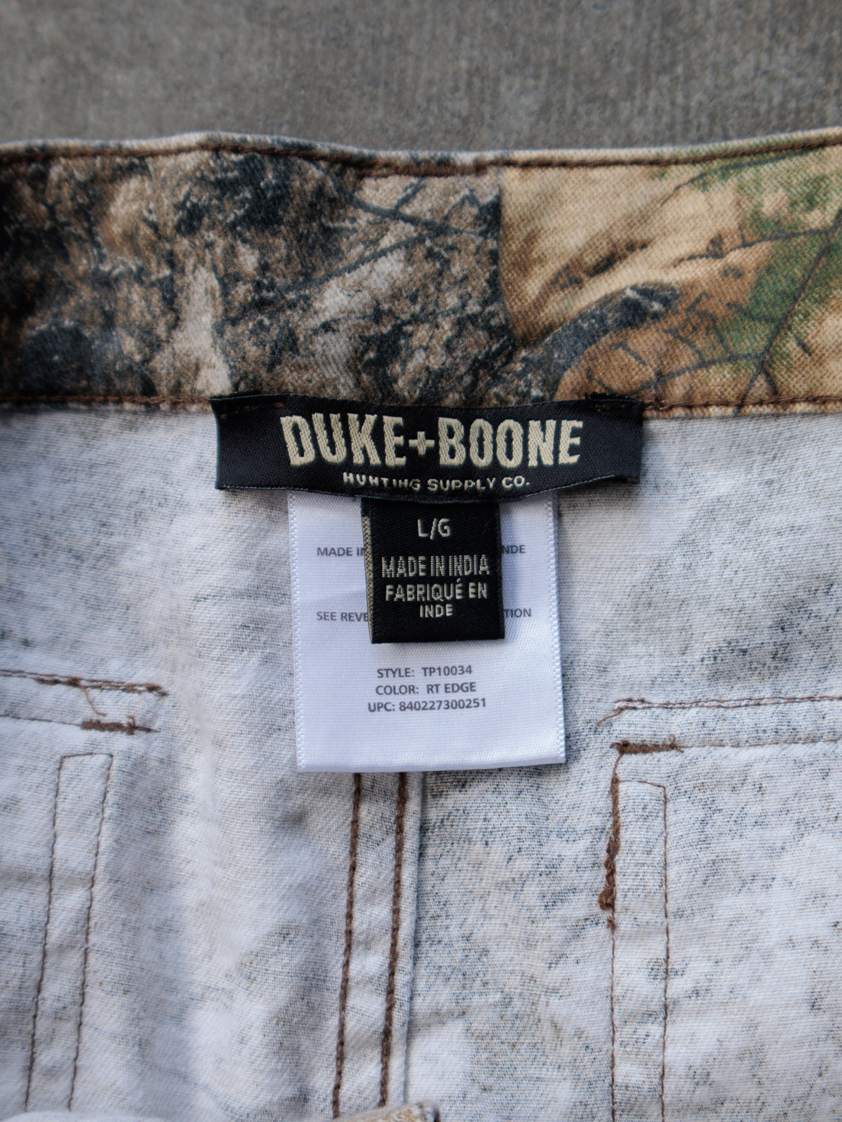 Vintage Brown Realtree Edge Camo Duke + Boone Cargo Pants (L)