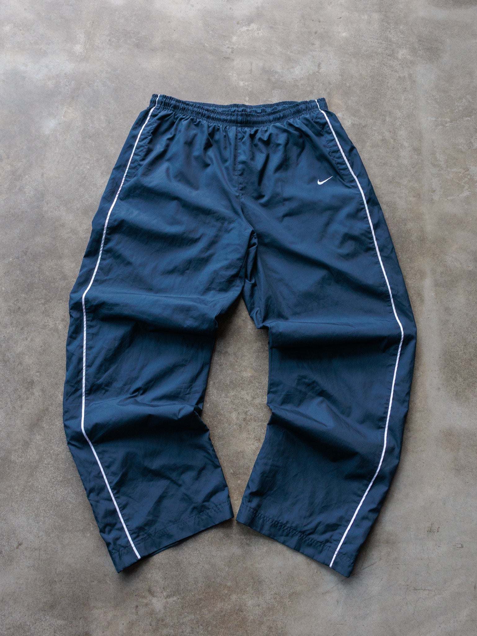 Vintage 00s Navy Nike Track Pants (XL)