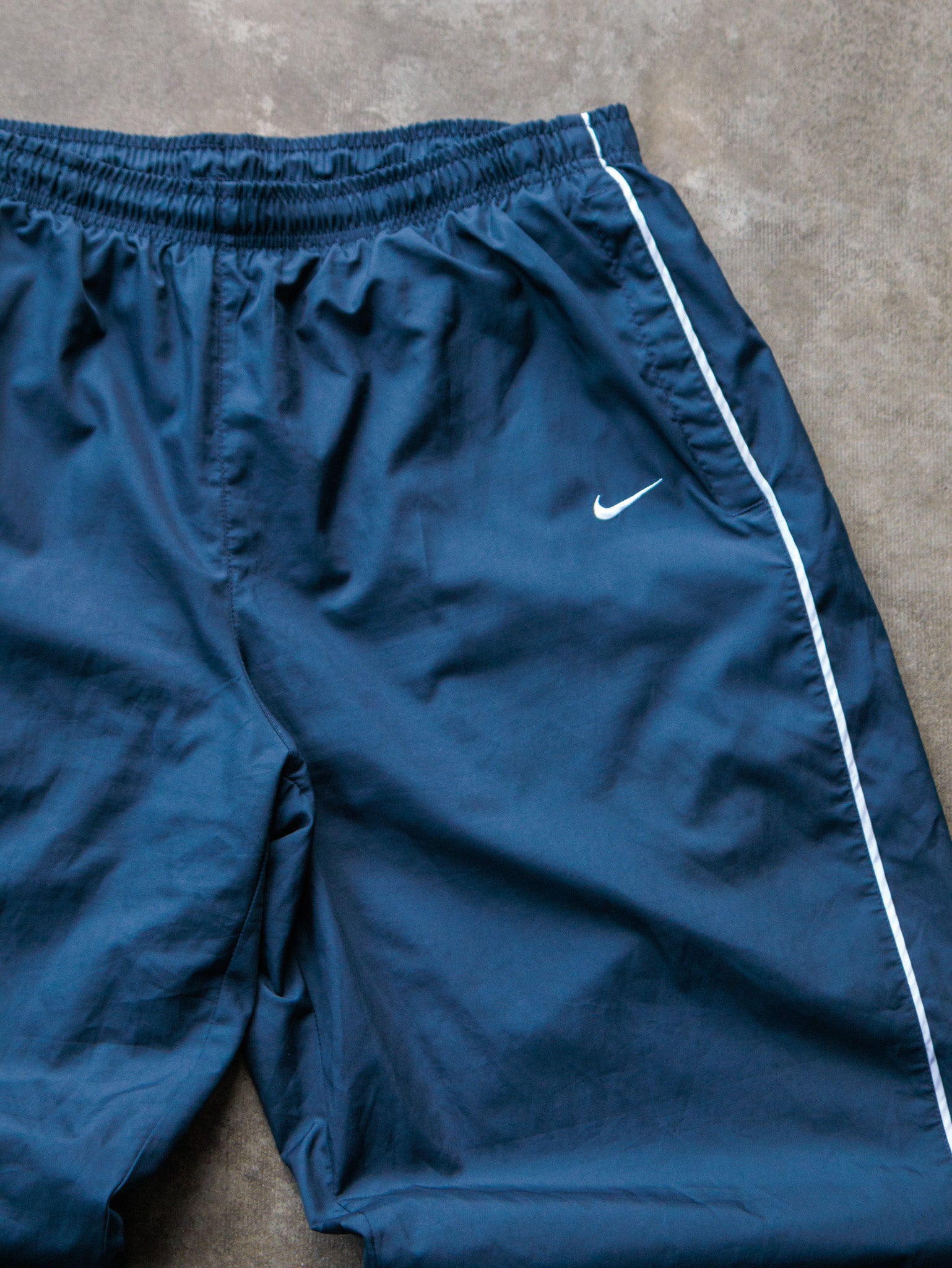 Vintage 00s Navy Nike Track Pants (XL)