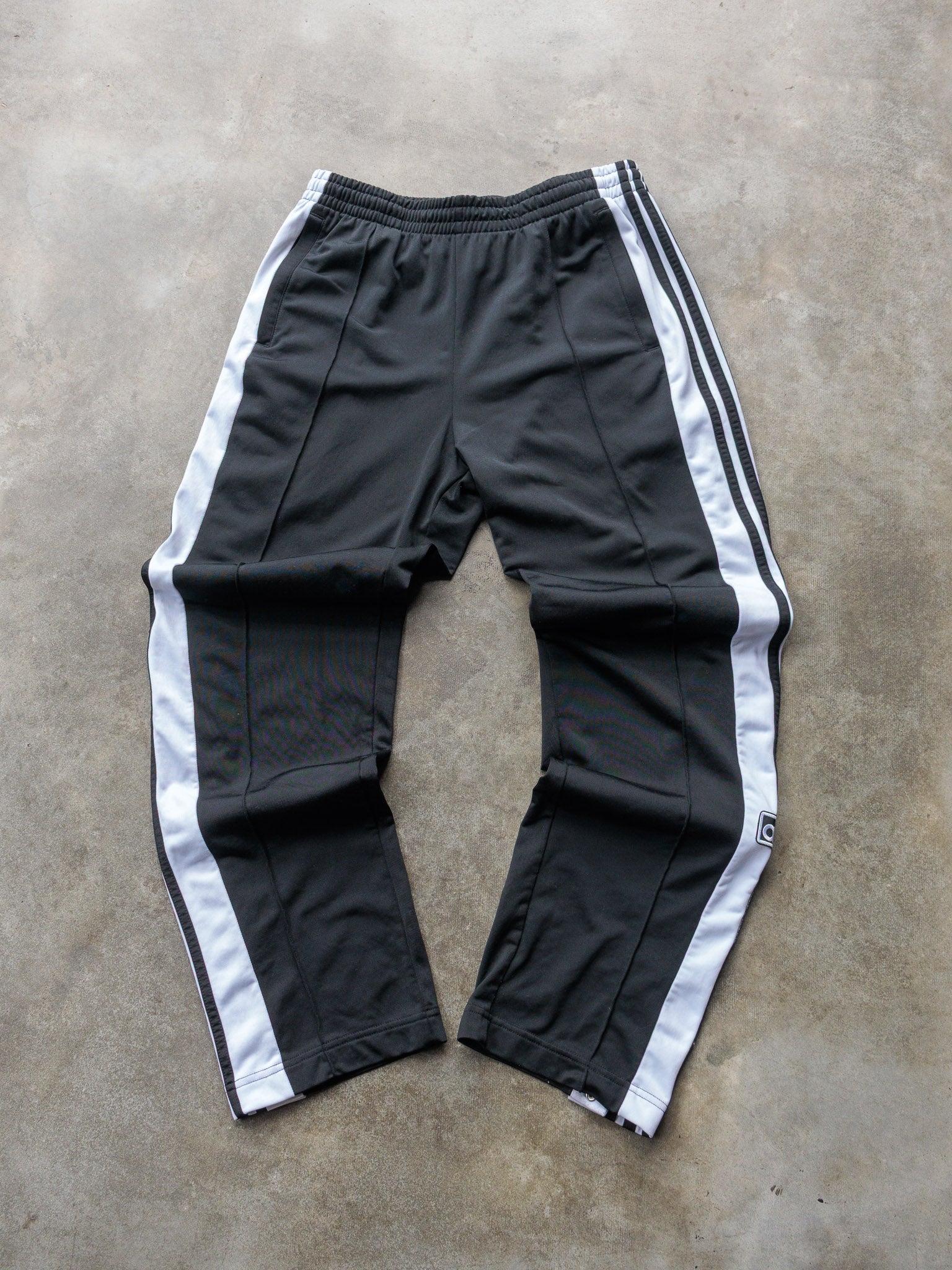 Vintage Black Adidas Adibreak Tear Away Track Pants (M)