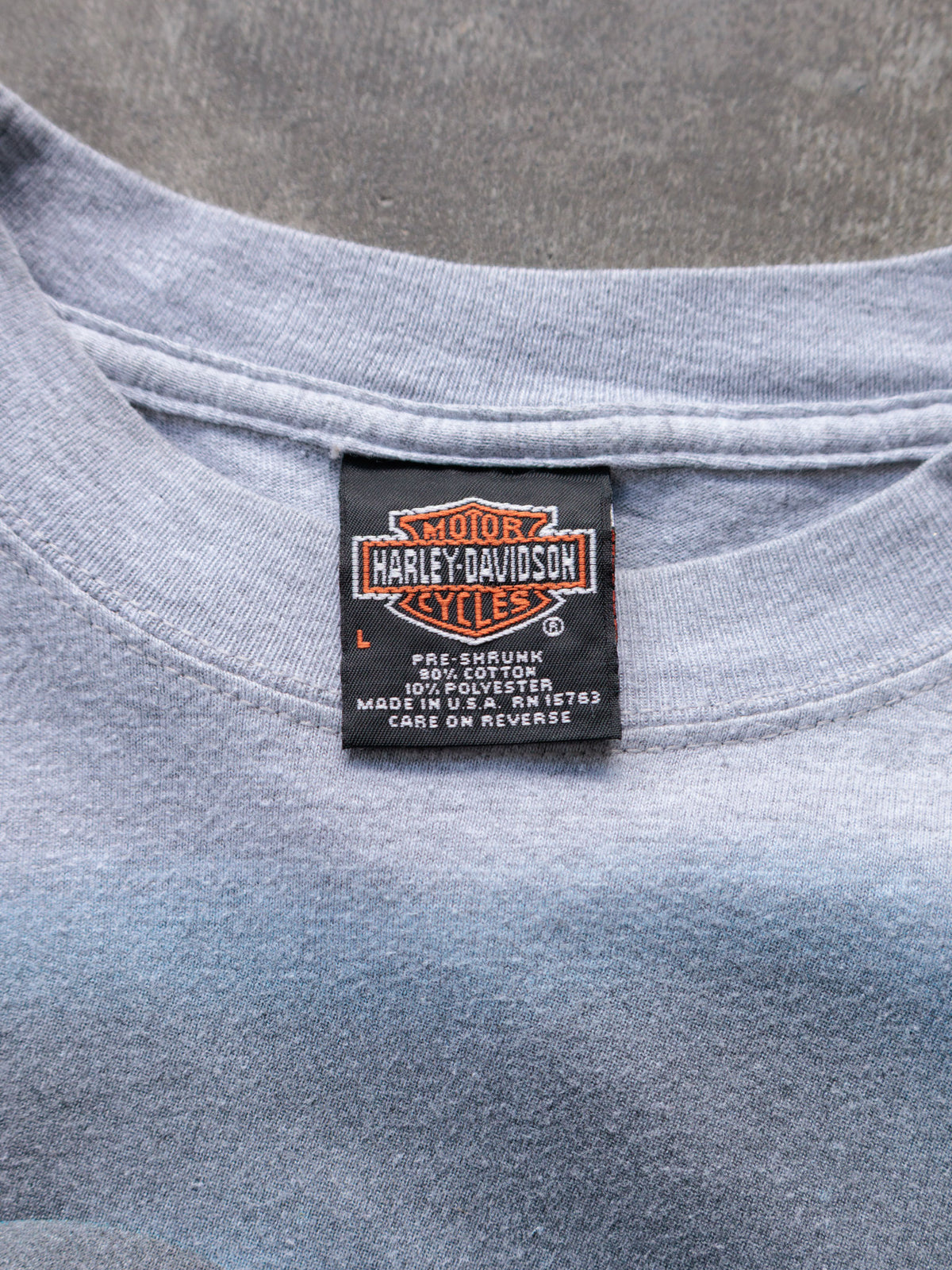 Vintage 00s Grey Harley-Davidson Roswell Georgia Tee (L)