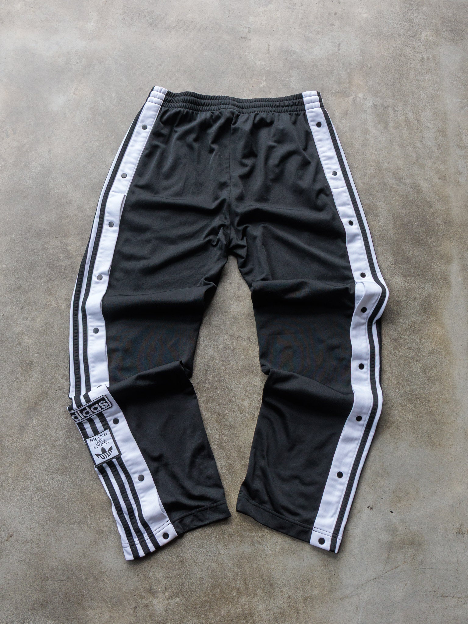 Vintage Black Adidas Adibreak Tear Away Track Pants (M)