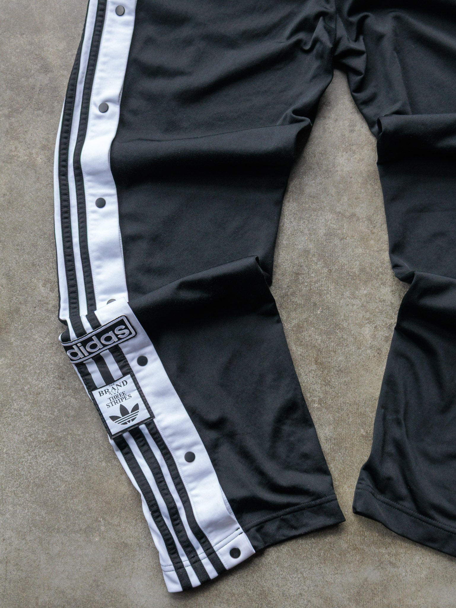Vintage Black Adidas Adibreak Tear Away Track Pants (M)
