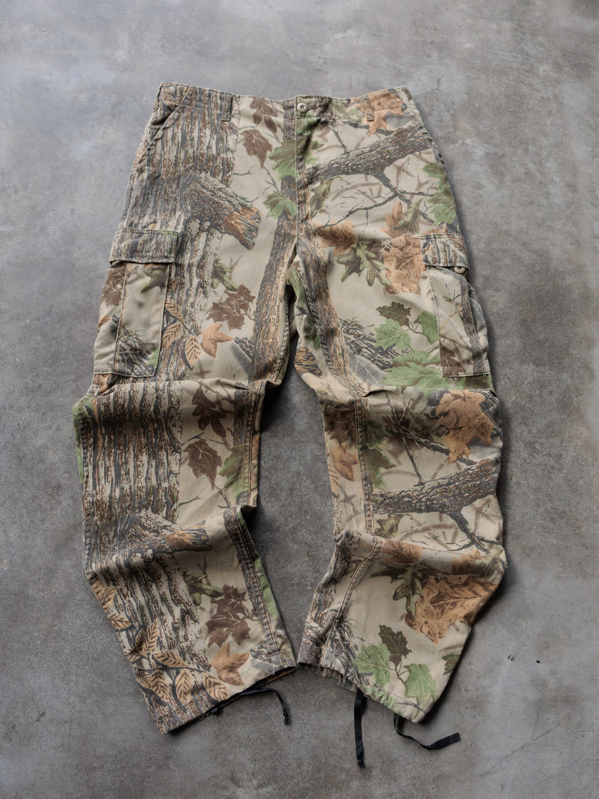 Vintage Green Realtree Camo Rattlers Brand Cargo Pants (-)