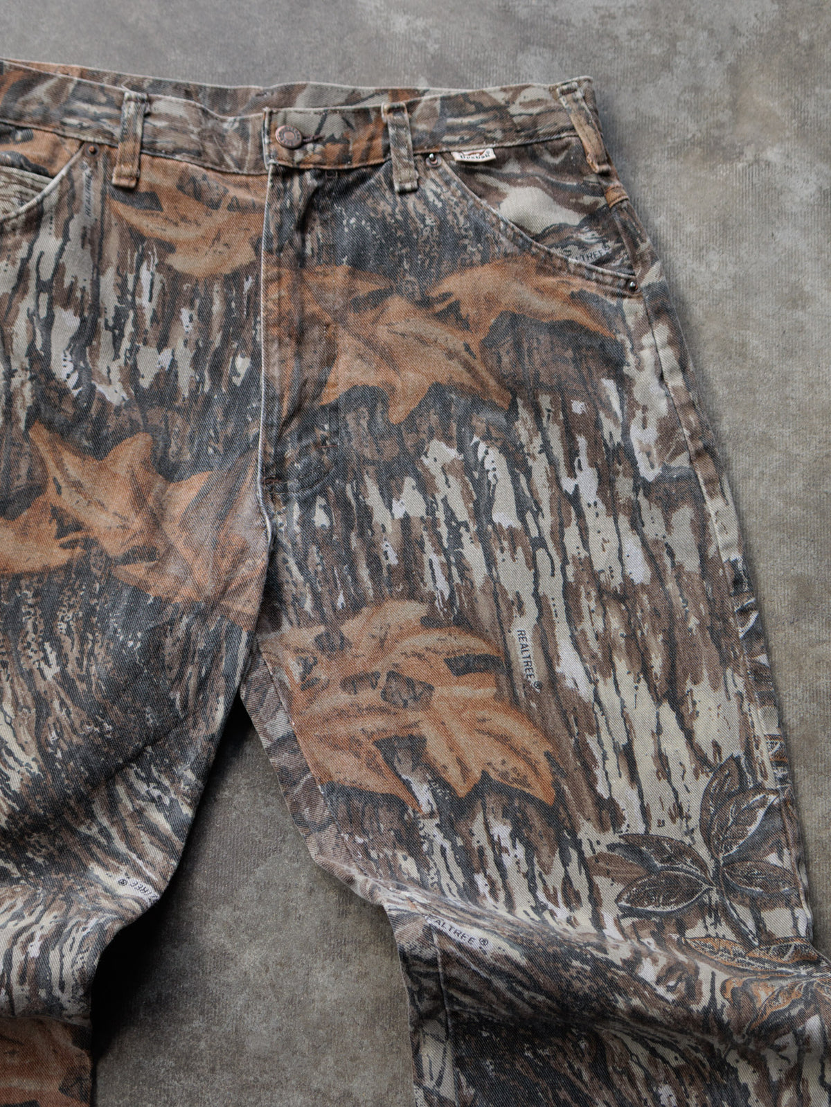 Vintage 90s Brown Realtree Camo Duxbak Pants (W34)